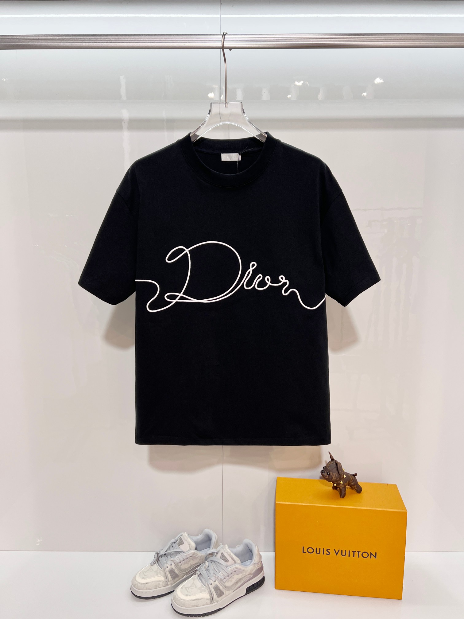 Dior Dior 迪奥 2026新款 进口机签名刺绣logo 短袖t恤