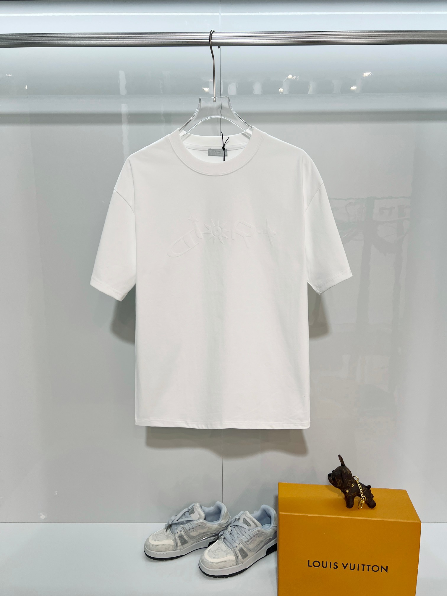 Dior Dior 迪奥 2026新款 数码植绒发泡太阳花字母logo 短袖t恤