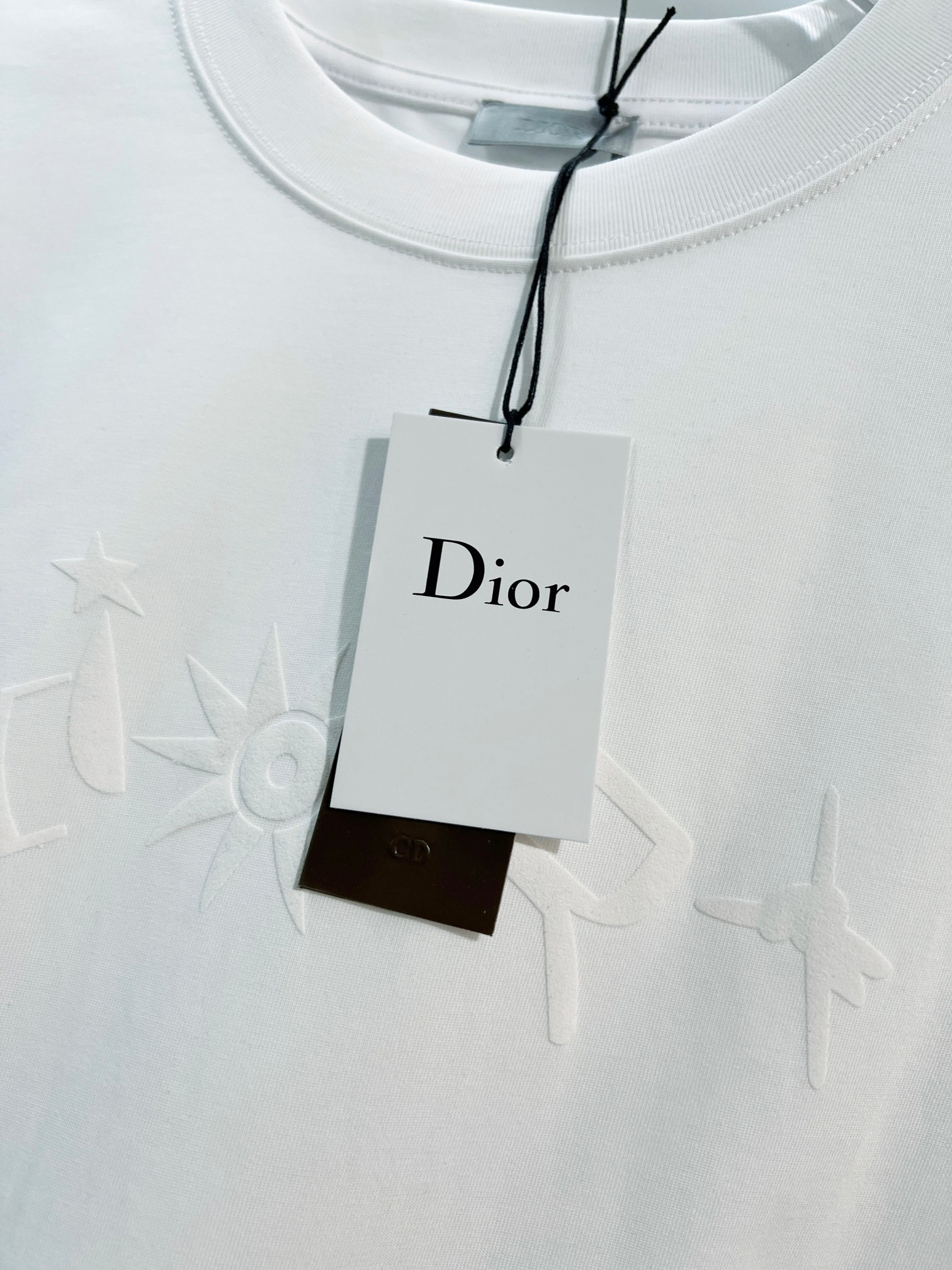 Dior Dior 迪奥 2026新款 数码植绒发泡太阳花字母logo 短袖t恤