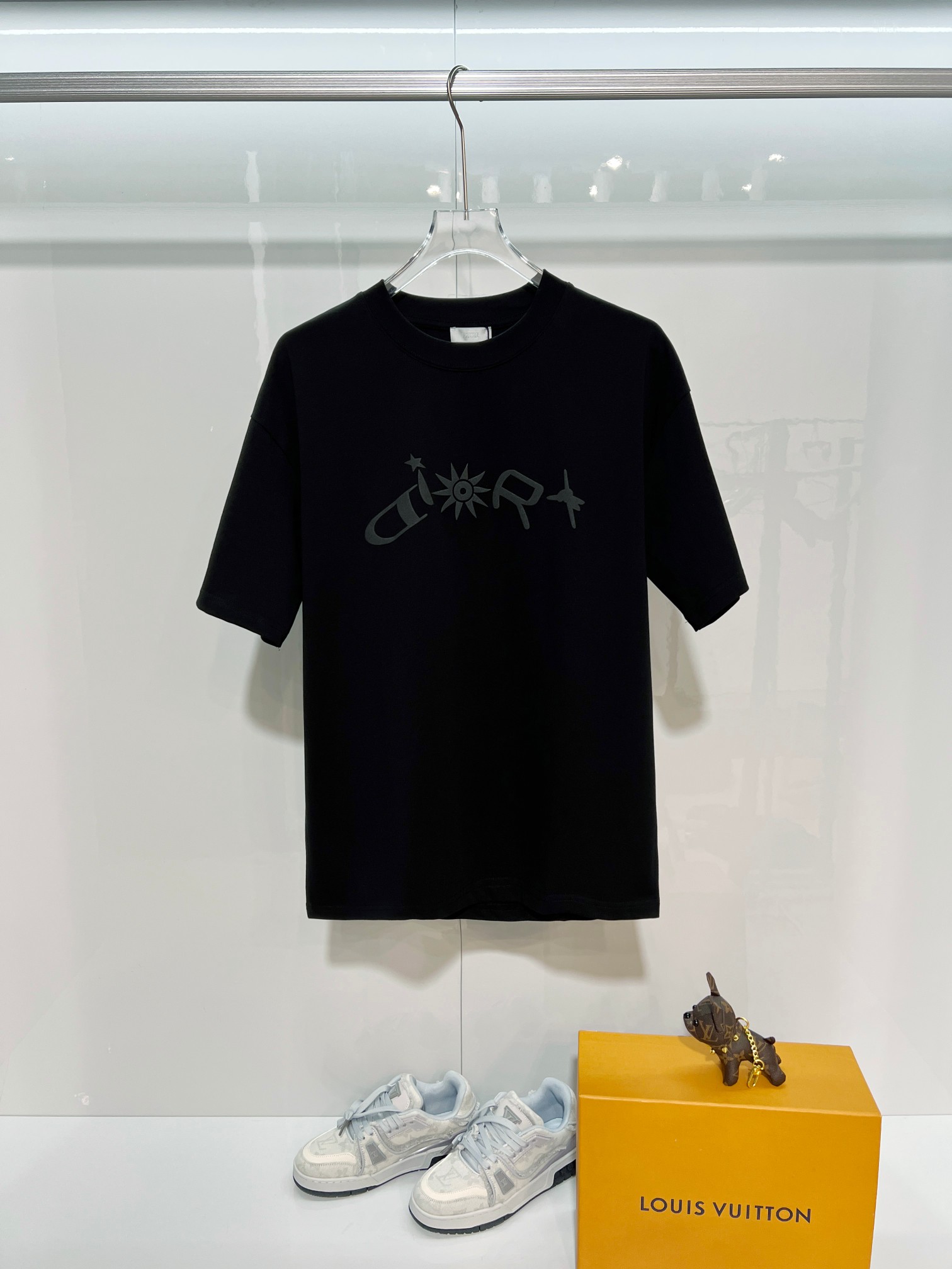 Dior Dior 迪奥 2026新款 数码植绒发泡太阳花字母logo 短袖t恤