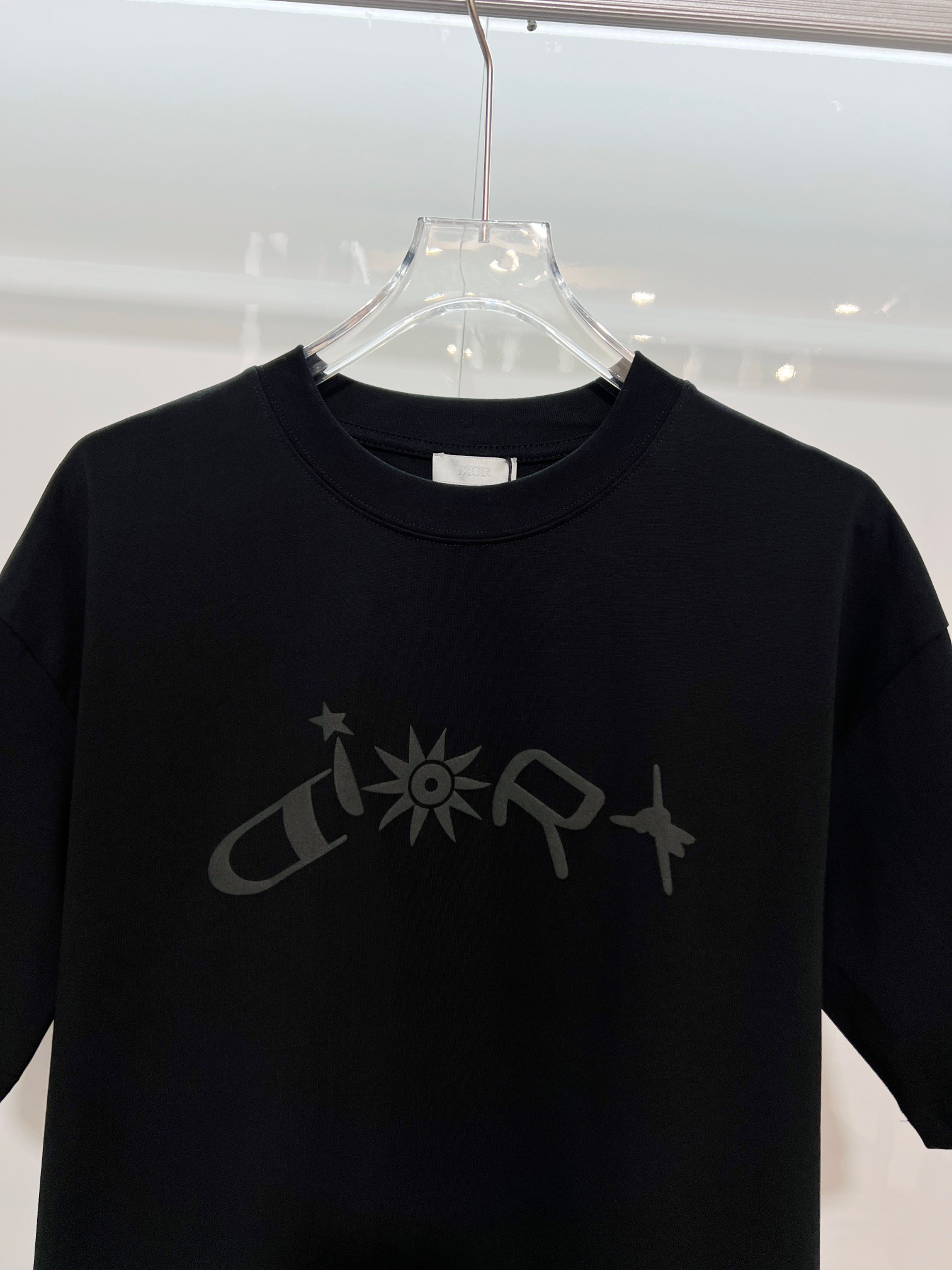 Dior Dior 迪奥 2026新款 数码植绒发泡太阳花字母logo 短袖t恤