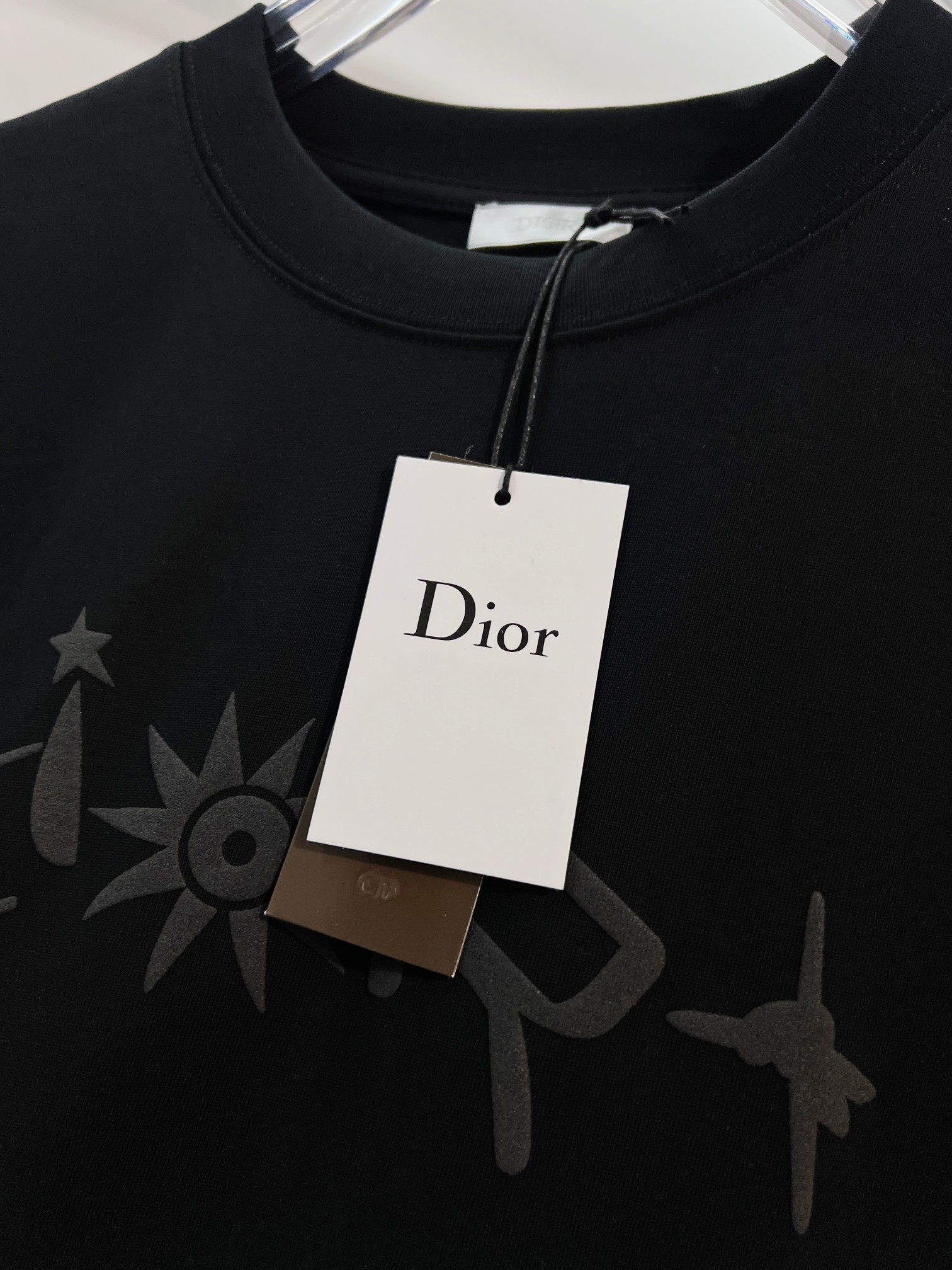 Dior Dior 迪奥 2026新款 数码植绒发泡太阳花字母logo 短袖t恤