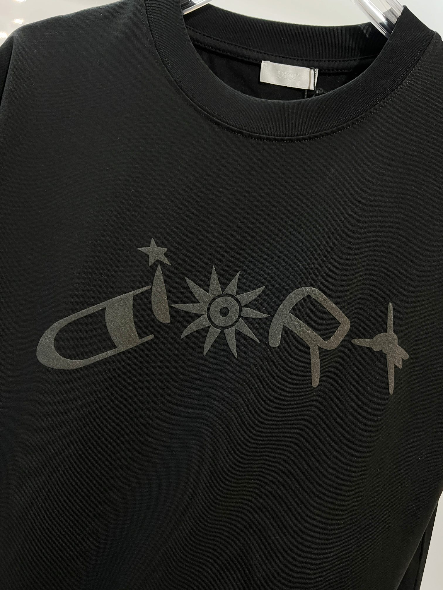 Dior Dior 迪奥 2026新款 数码植绒发泡太阳花字母logo 短袖t恤