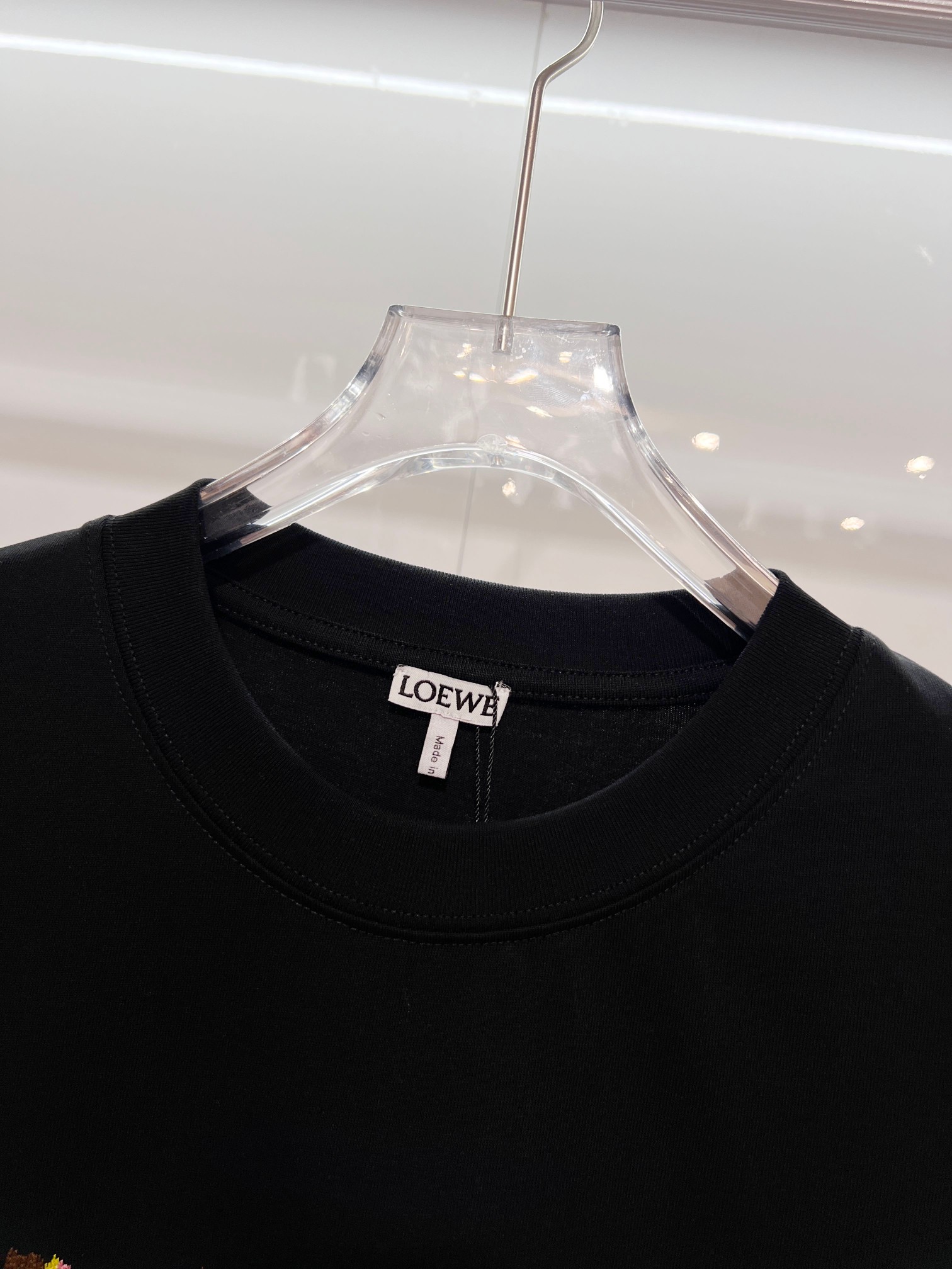 Loewe LOEWE 罗意威 2026新款 七彩拼色刺绣logo 短袖t恤