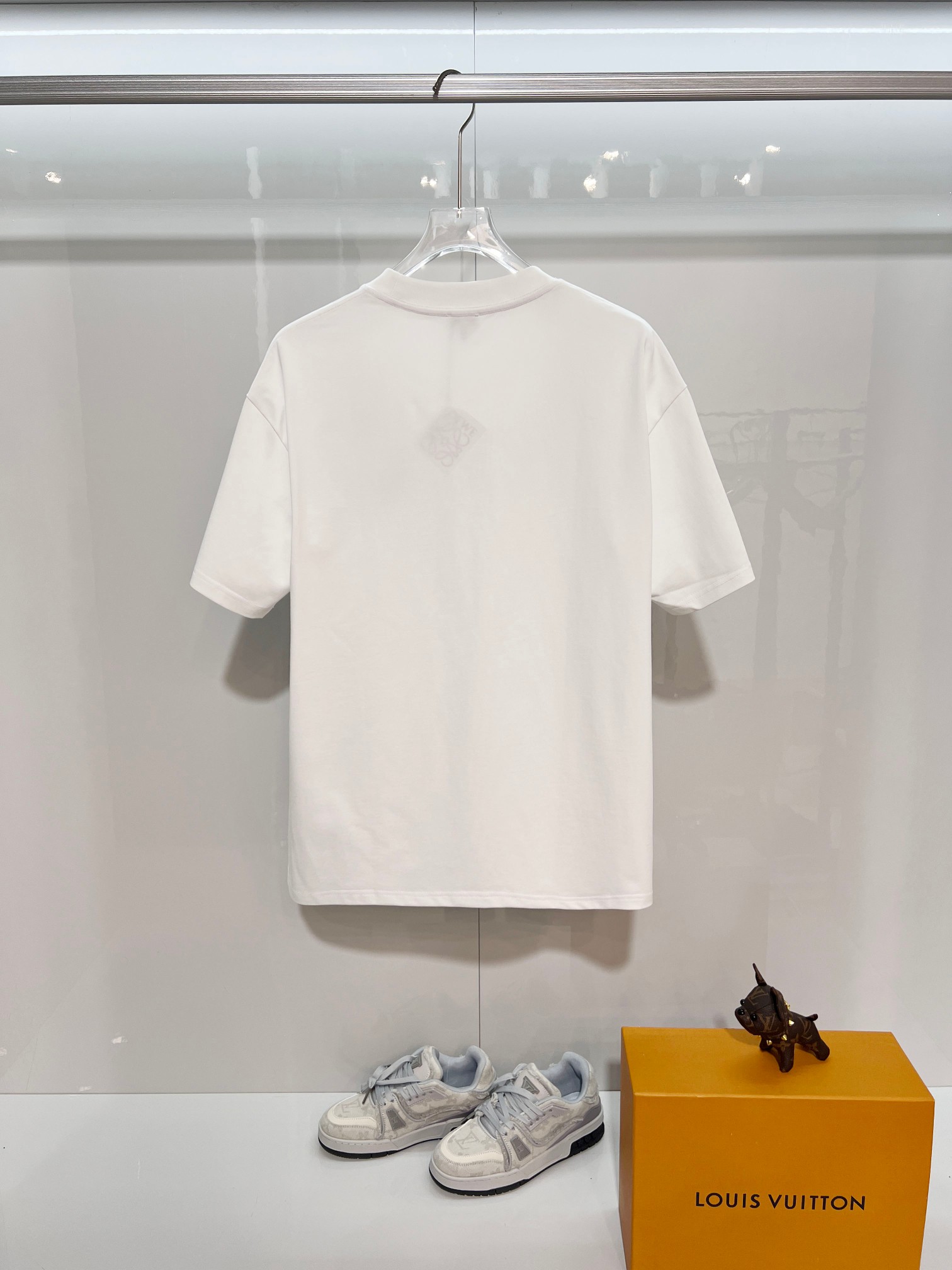 Loewe LOEWE 罗意威 2026新款 线条毛线刺绣小猫logo 短袖t恤