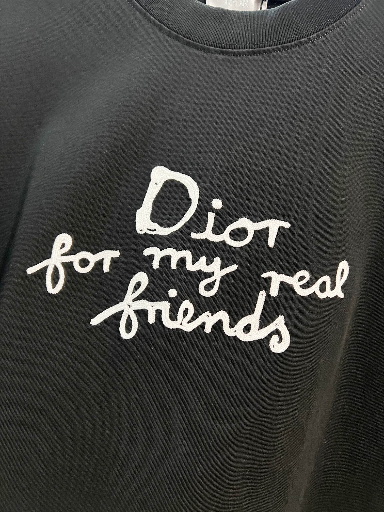Dior DIOR 迪奥 2026新款 签名标注刺绣字母logo 短袖t恤