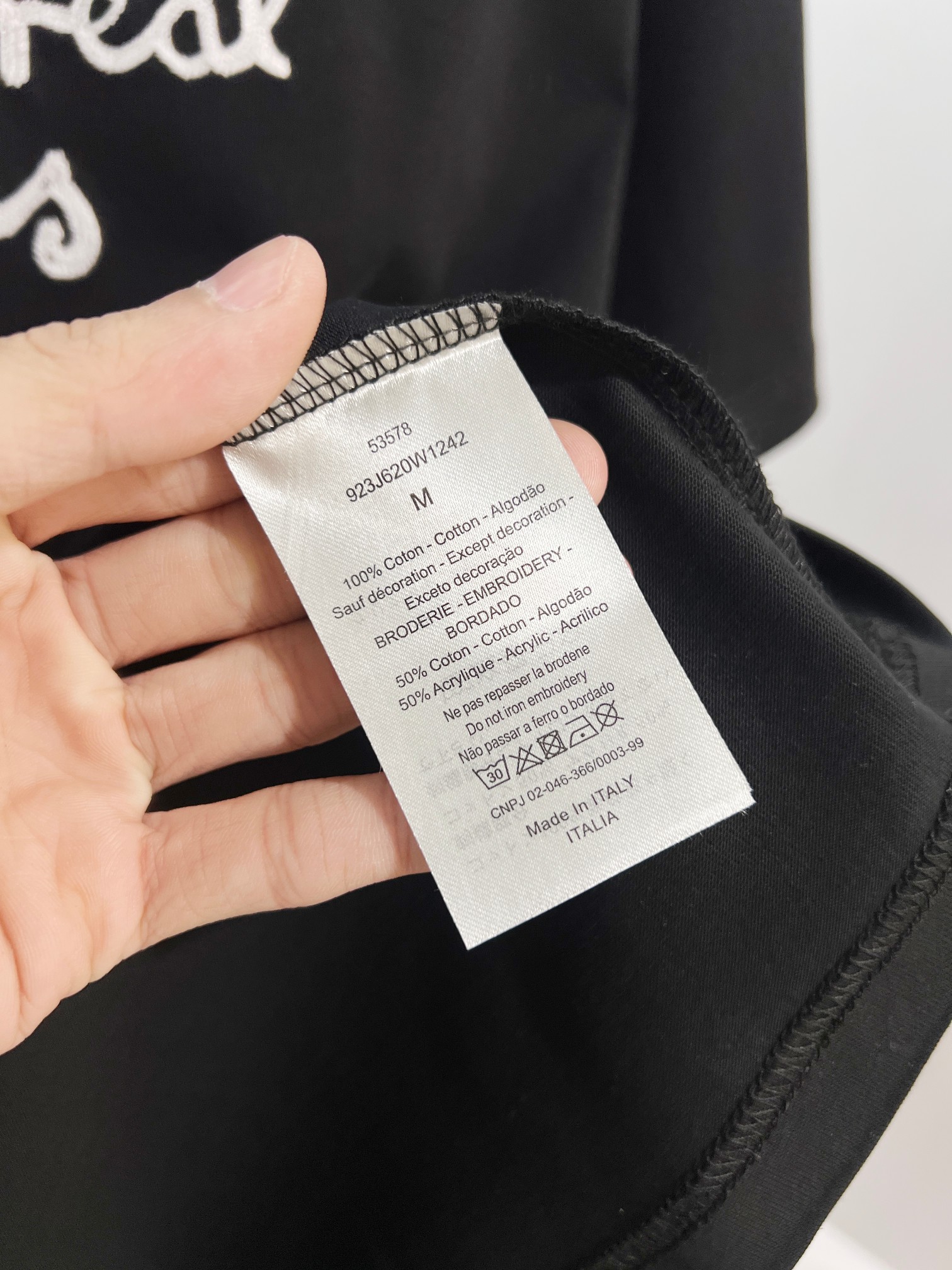 Dior DIOR 迪奥 2026新款 签名标注刺绣字母logo 短袖t恤