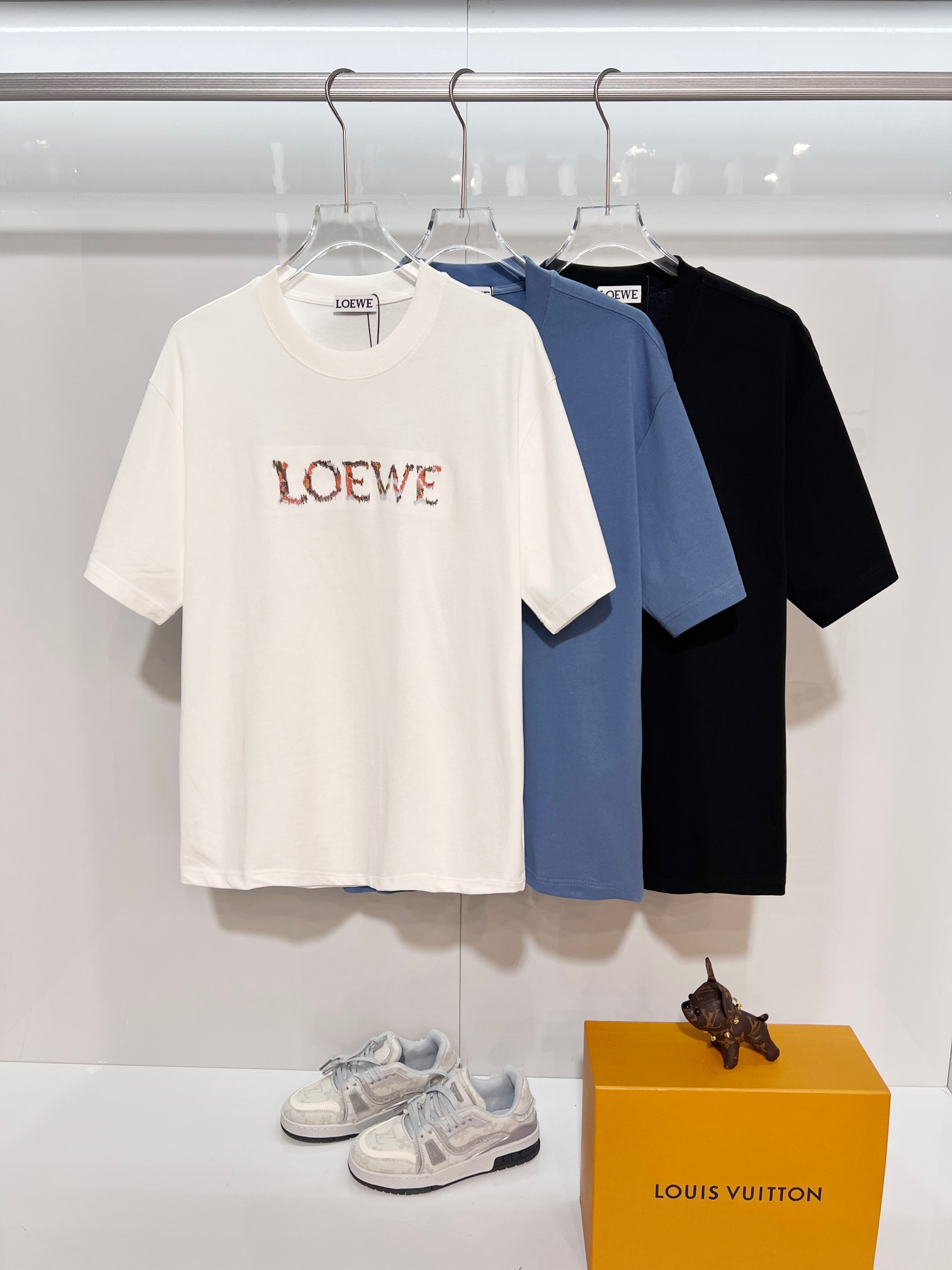 Loewe LOEWE 罗意威 2026新款 进口机彩绣字母logo 短袖t恤