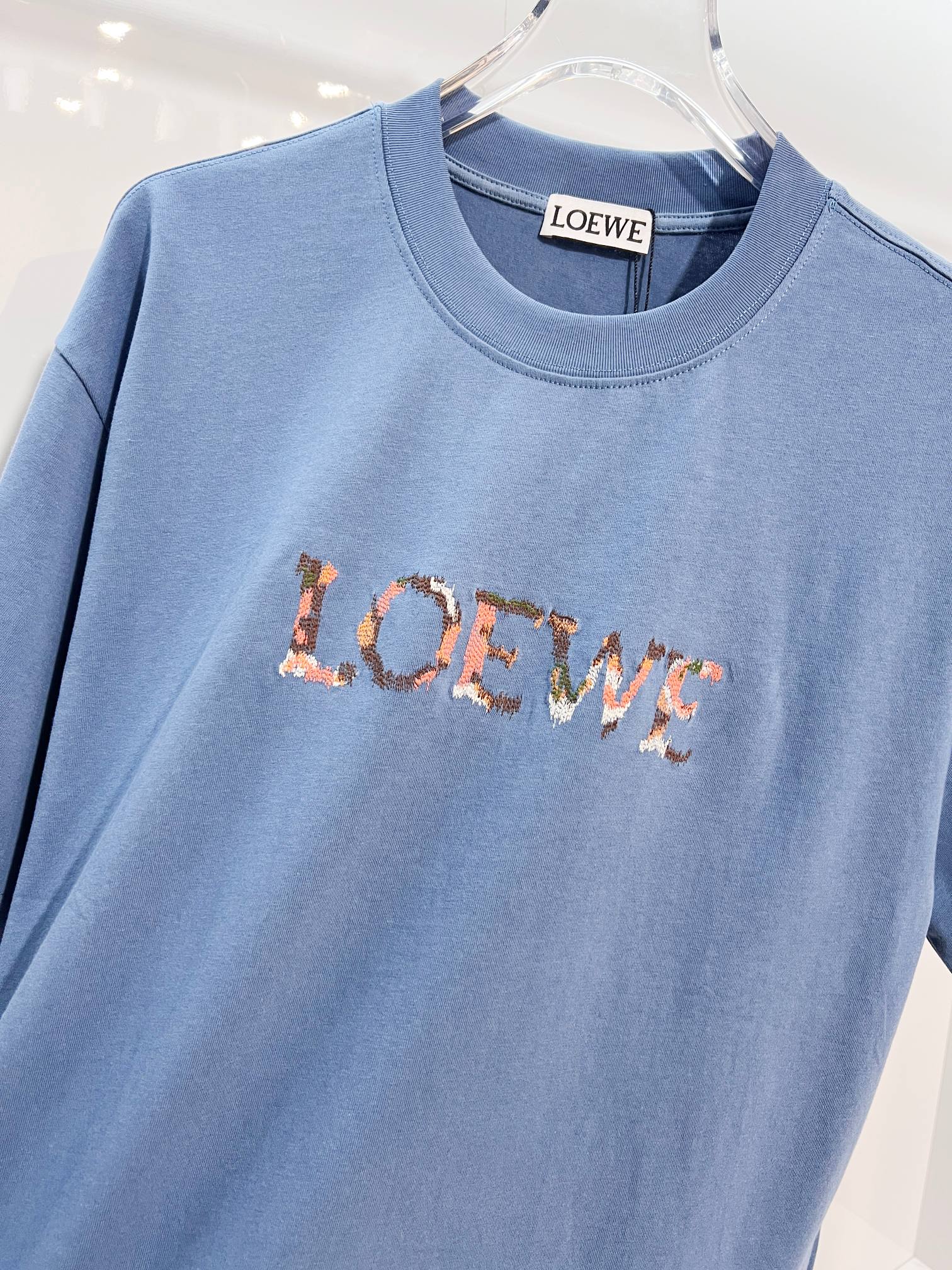 Loewe LOEWE 罗意威 2026新款 进口机彩绣字母logo 短袖t恤