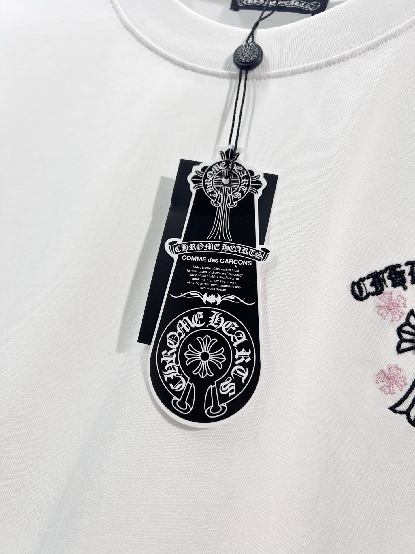 Chrome Hearts Chrome Hearts 克罗心 2026新款 拼皮+多种工艺刺绣字母logo 短袖t恤