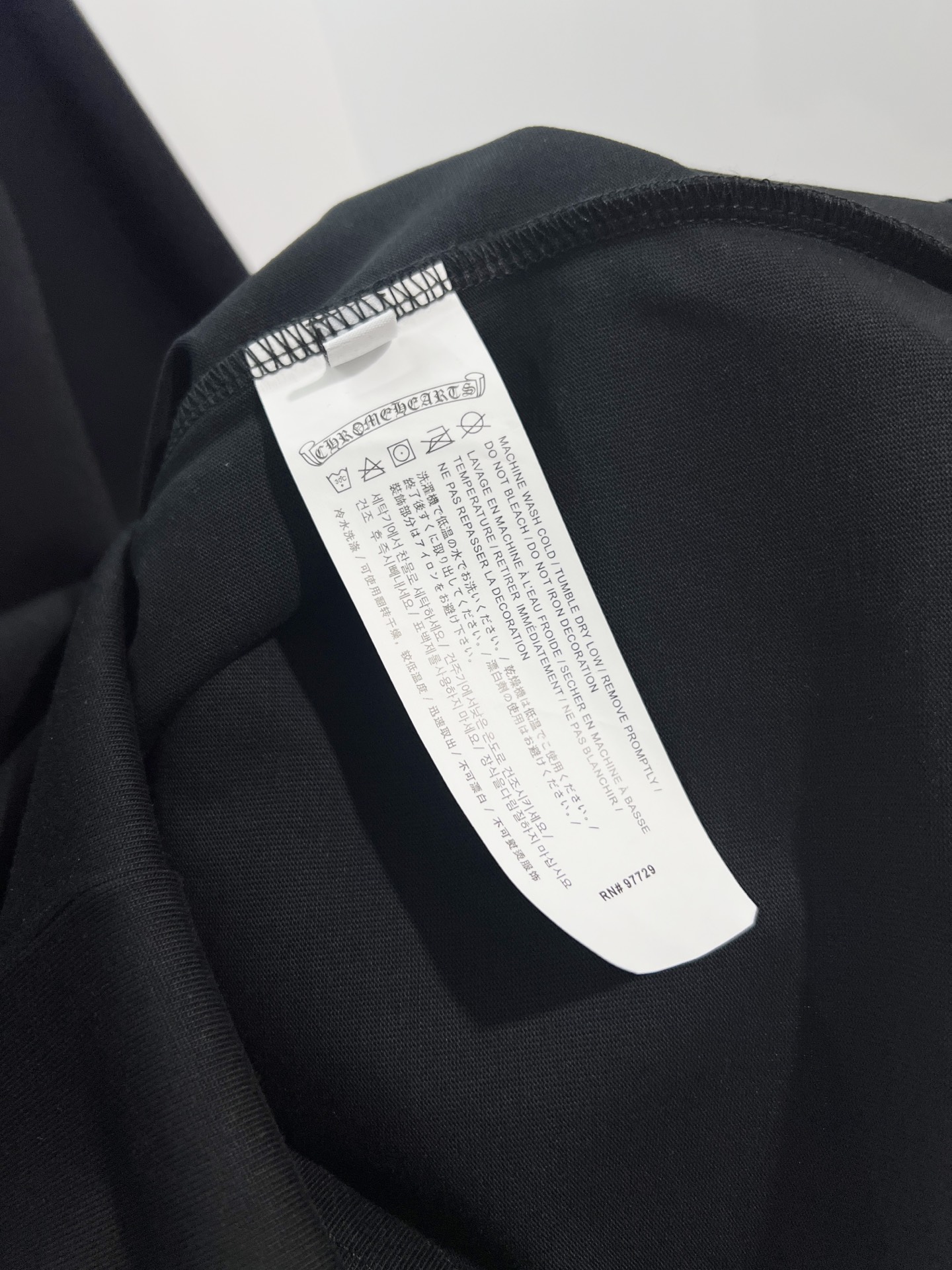 Chrome Hearts Chrome Hearts 克罗心 2026新款 拼皮+多种工艺刺绣字母logo 短袖t恤
