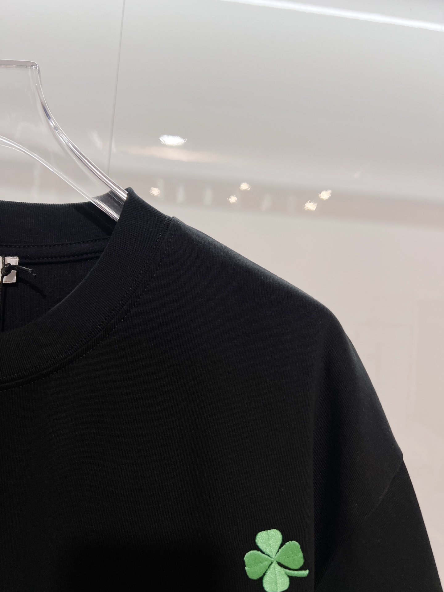 Dior DIOR 迪奥 2026新款 绿色刺绣四叶草字母logo 短袖t恤