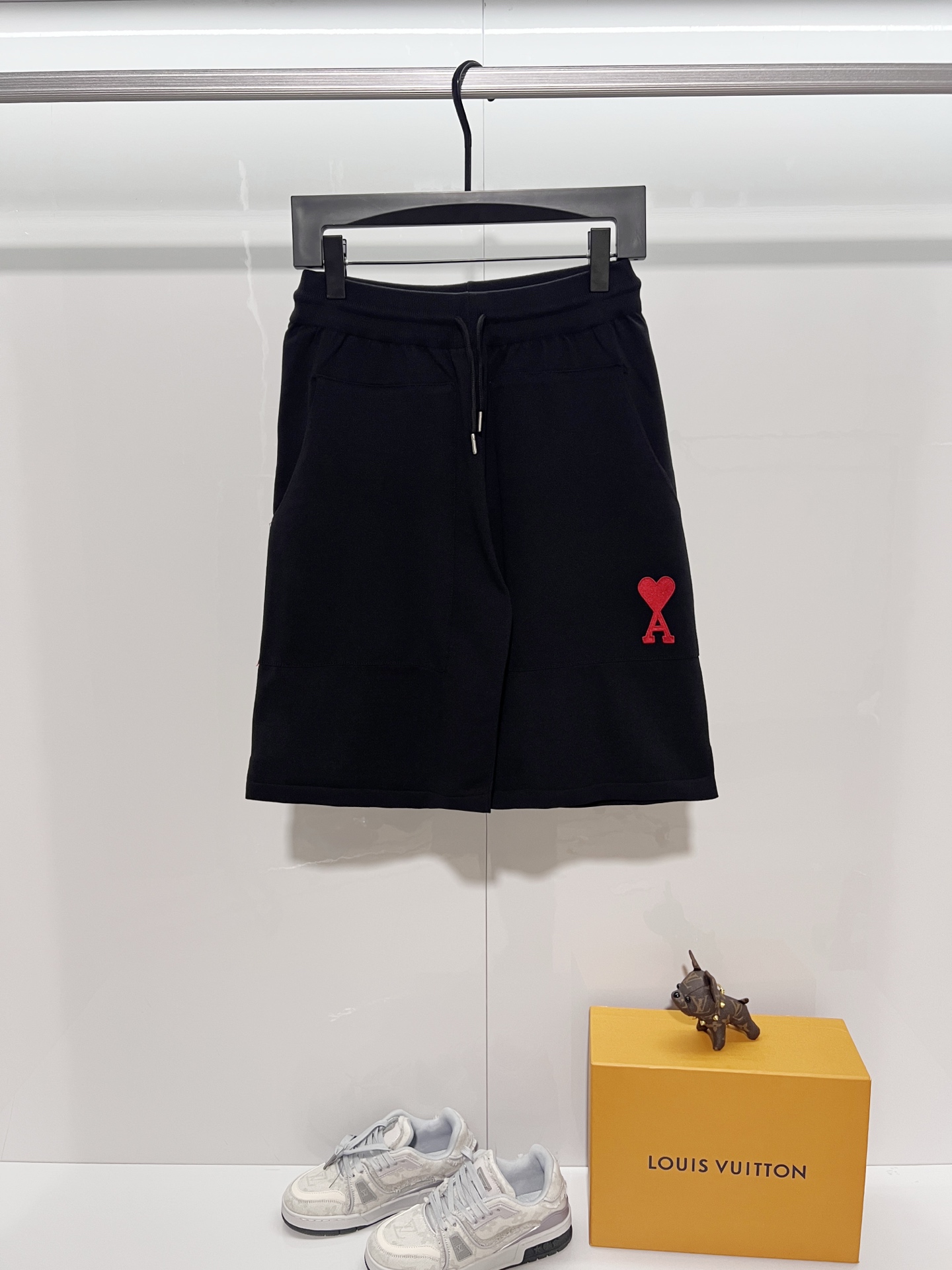 P95 Ami/Corazón serie Macaron, pantalones cortos de punto con logo bordado con miles de agujas, actualizado, inspirado …