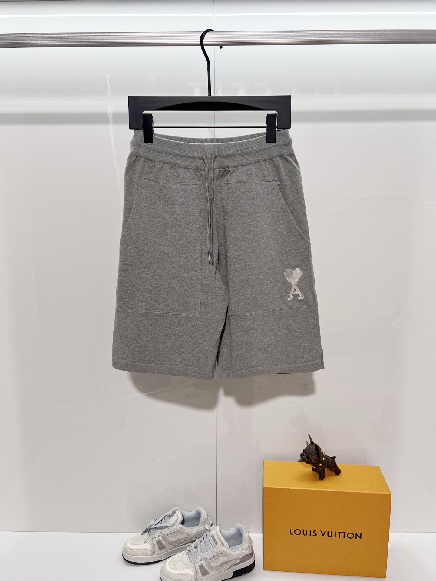 P95 Ami/Corazón serie Macaron, pantalones cortos de punto con logo bordado con miles de agujas, actualizado, inspirado …