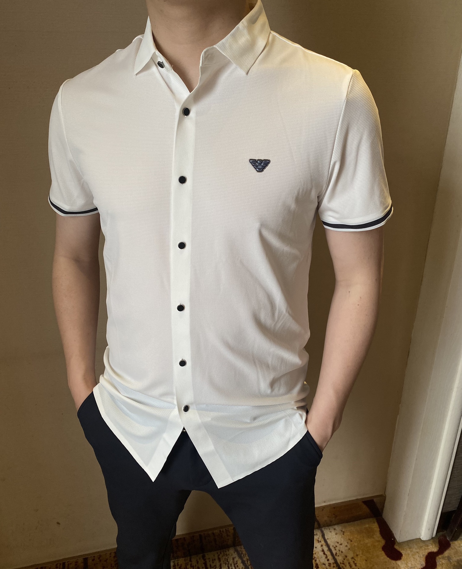 Armani Clothing Shirts & Blouses White Summer Collection Casual