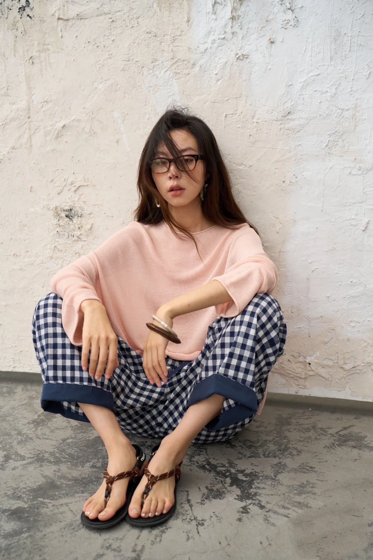 NO:404656,-Blogger matching demonstration, split-toe shoes19860909-博主搭配示范,分趾鞋,Women's Shoes