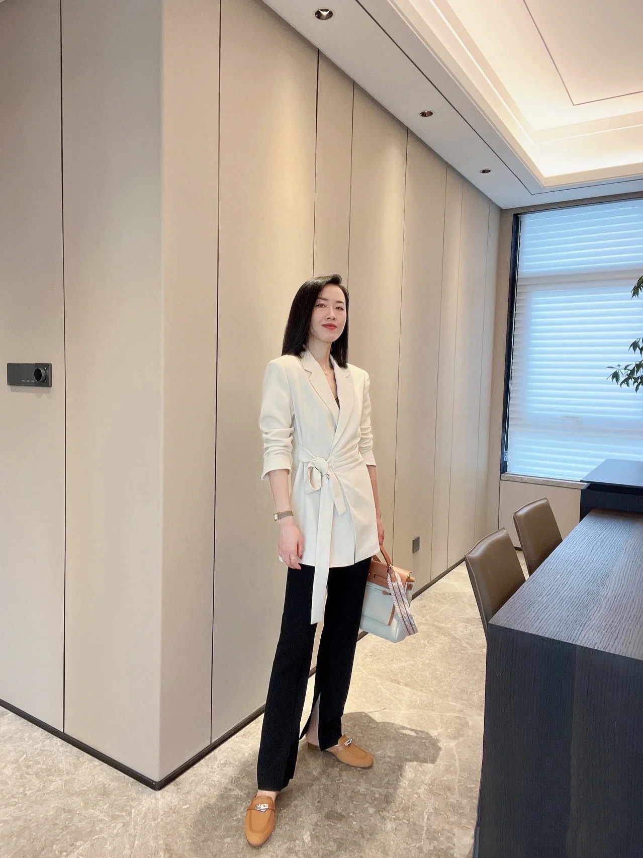 NO:263710,-Blogger matching demonstration, half drag19860909-博主搭配示范,半拖,Women's Shoes