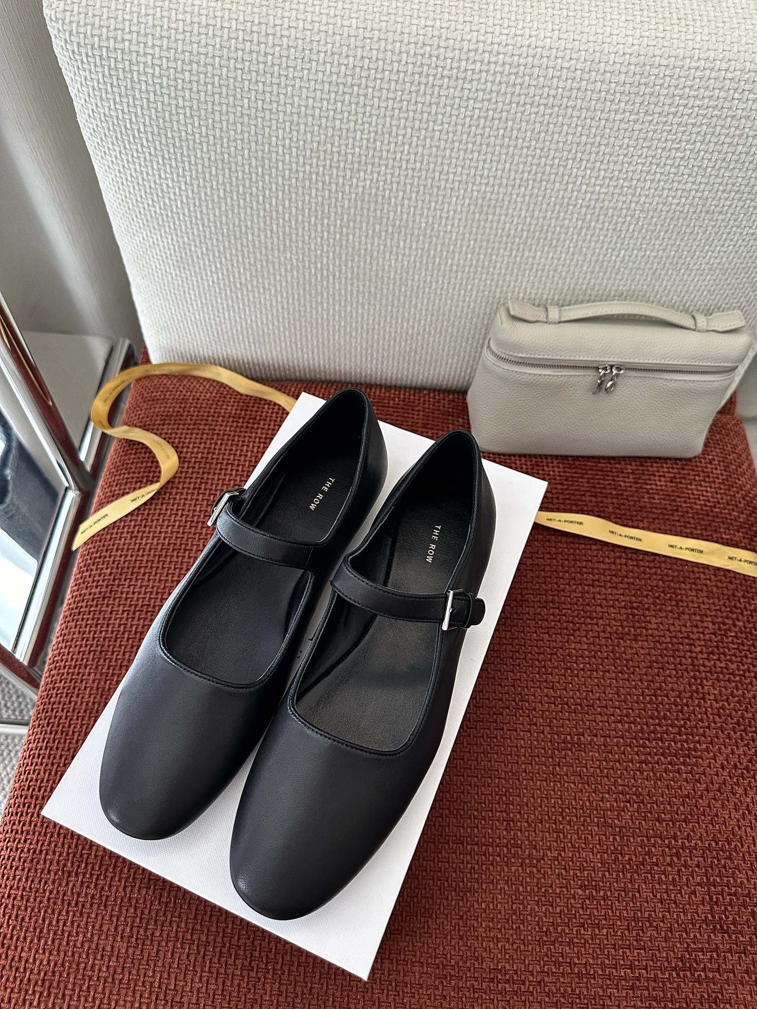 The Row Vintage Minimalist Mary Jane Shoes The Most Beautiful Grandma Shoes of the Year Imported Sheepskin Italian Genuine Leather Sole