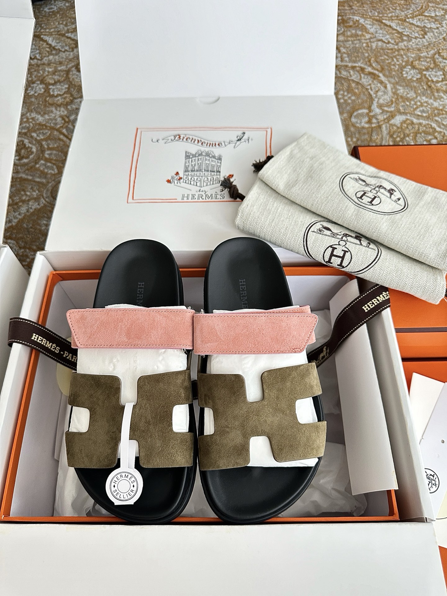 NO:413796,Coffee pink suede, slippers, chamois leather19860909咖拼粉色麂皮,拖鞋,slippers,chamois leather,Women's Shoes