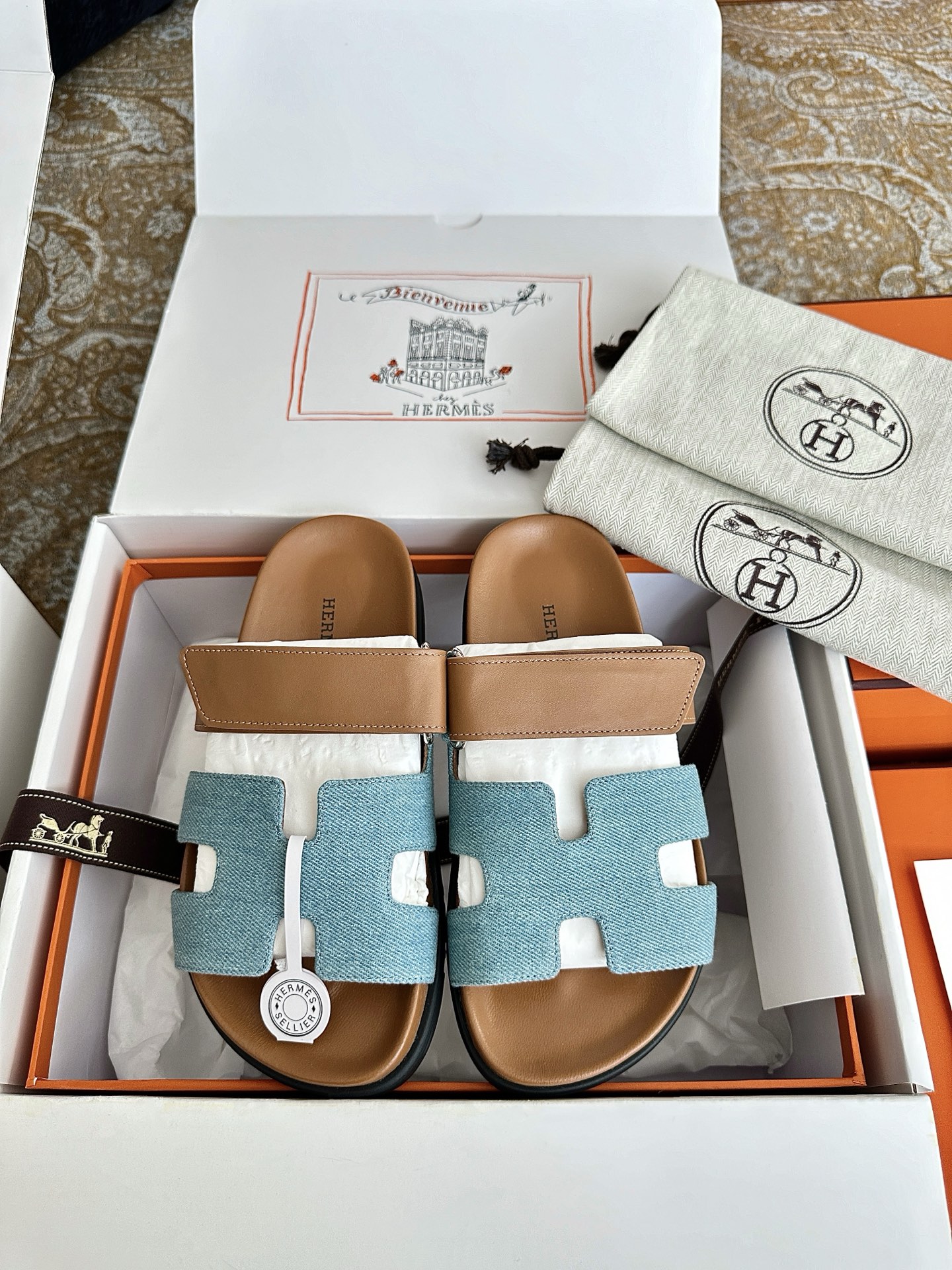 NO:413887,Denim blue brown, slippers, slippers19860909牛仔蓝拼棕,拖鞋,slippers,Women's Shoes