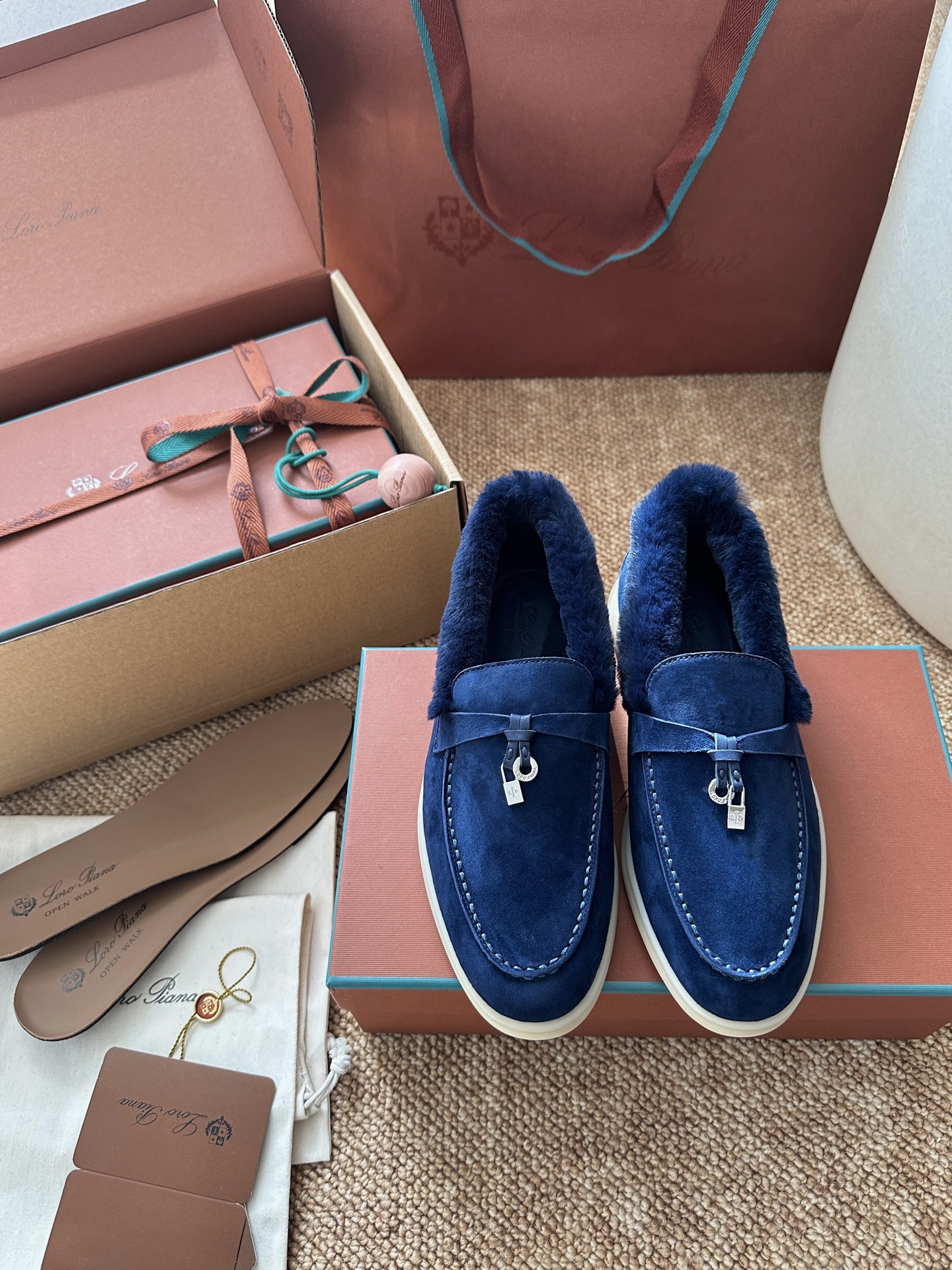 NO:694076,Dark blue, half-flop loafers, loafers19860909深蓝色,乐福鞋半拖,loafers,Women's Shoes