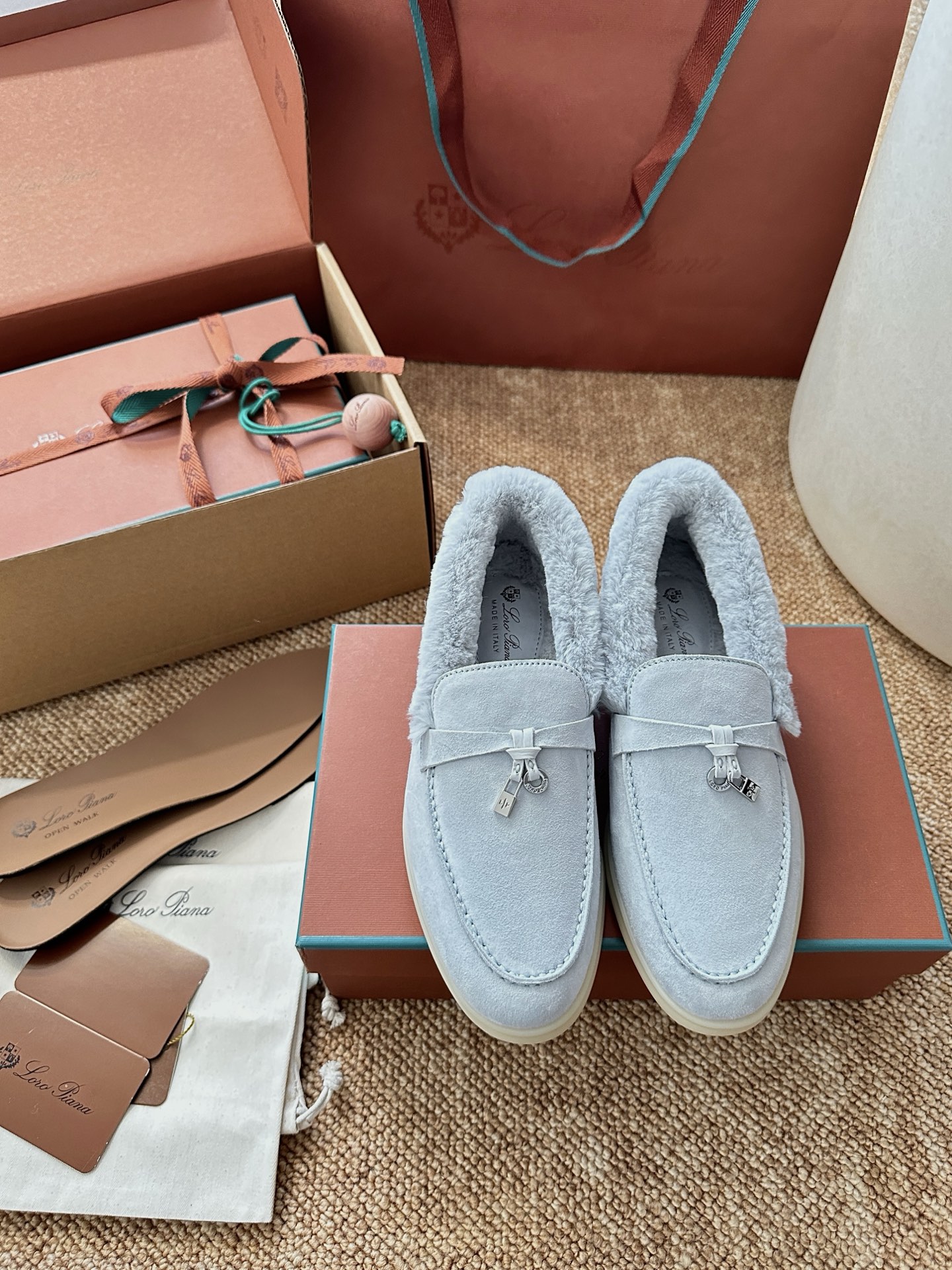 NO:694089,light blue, loafers and half slippers, loafers19860909浅蓝色,乐福鞋半拖,loafers,Women's Shoes