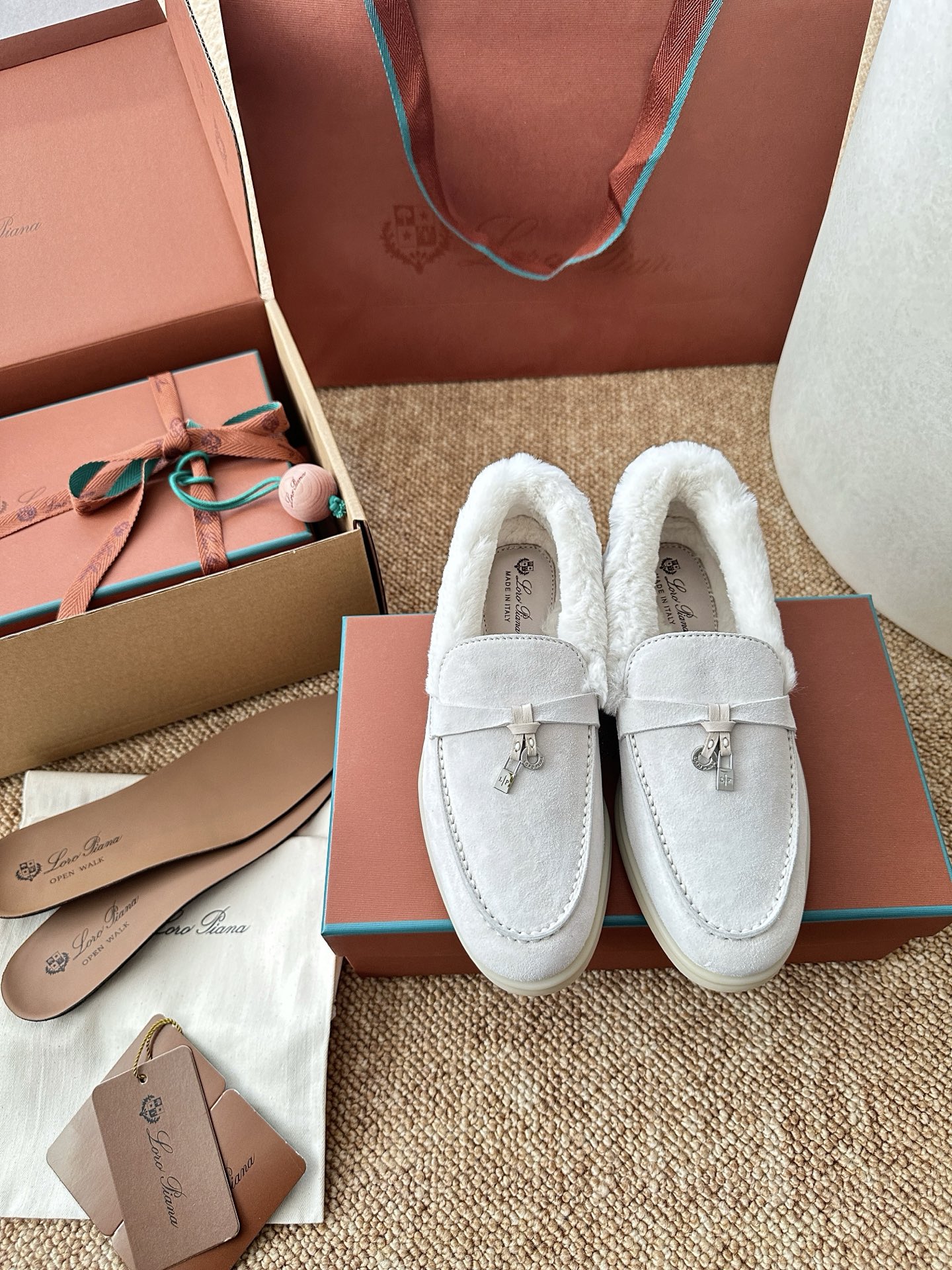 NO:694094,Off-white, loafers and half slippers, loafers19860909灰白色,乐福鞋半拖,loafers,Women's Shoes