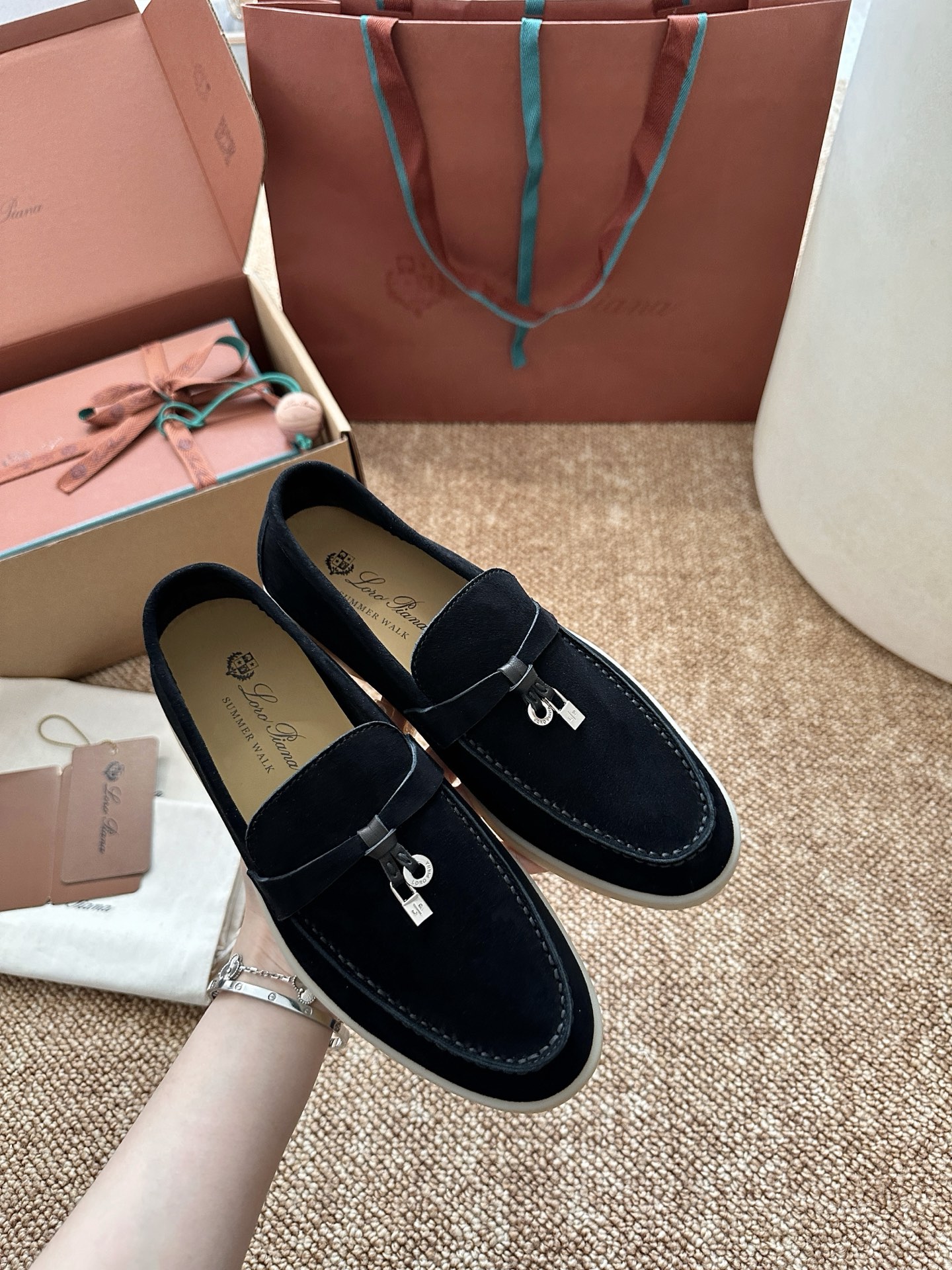 经典Summer Charms Walk极简白底鞋｜原版购入代购级别男士+10 飞机盒+10-沙色材质与