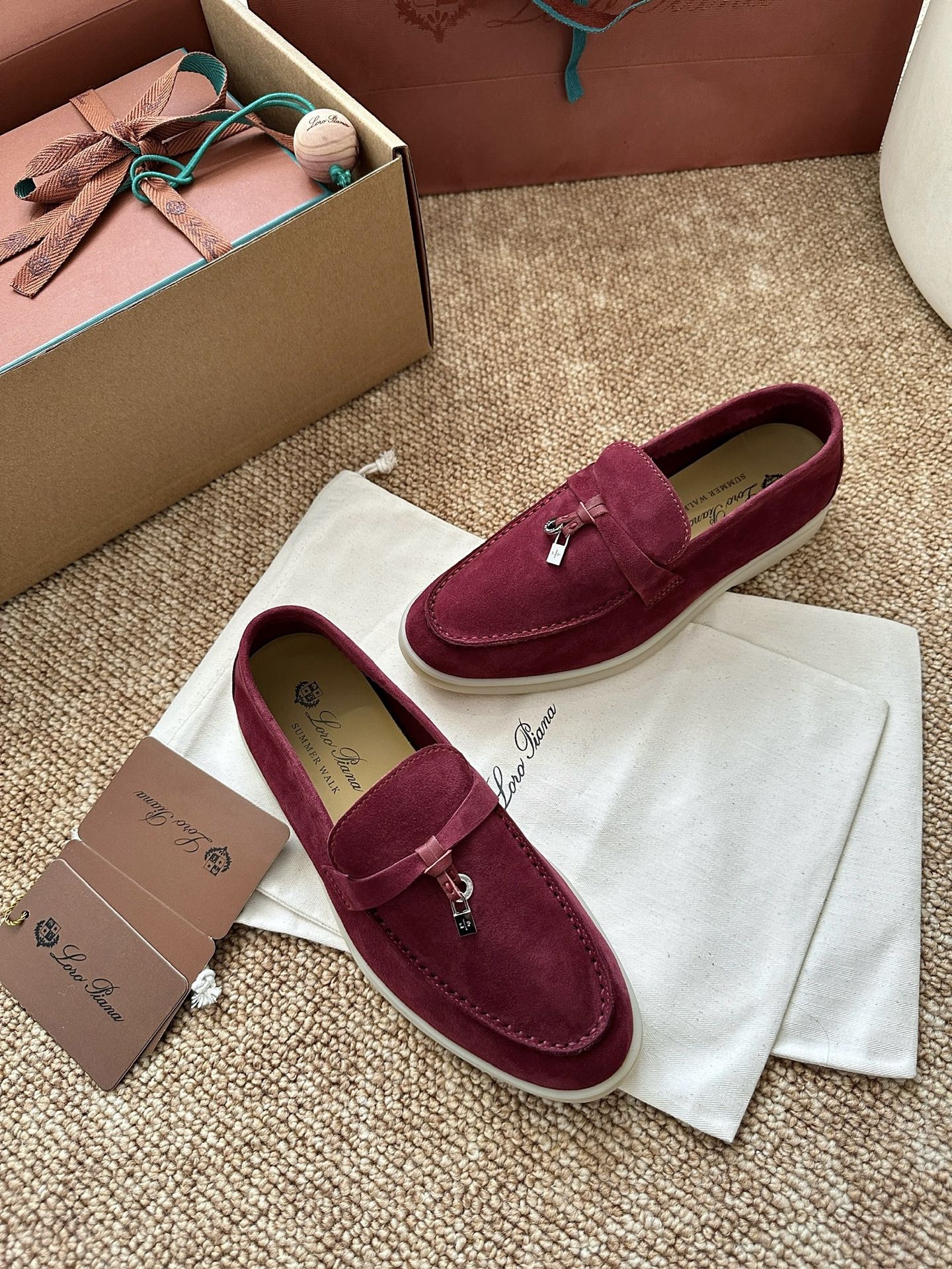 经典Summer Charms Walk极简白底鞋｜原版购入代购级别男士+10 飞机盒+10-沙色材质与