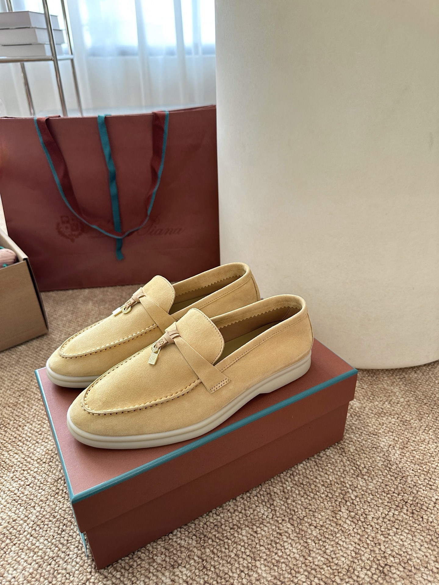 经典Summer Charms Walk极简白底鞋｜原版购入代购级别男士+10 飞机盒+10-沙色材质与