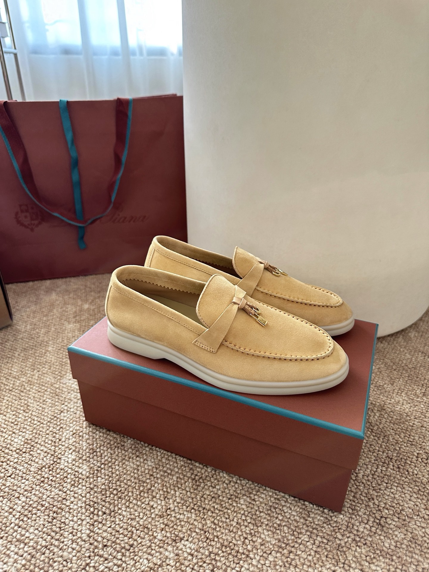 经典Summer Charms Walk极简白底鞋｜原版购入代购级别男士+10 飞机盒+10-沙色材质与