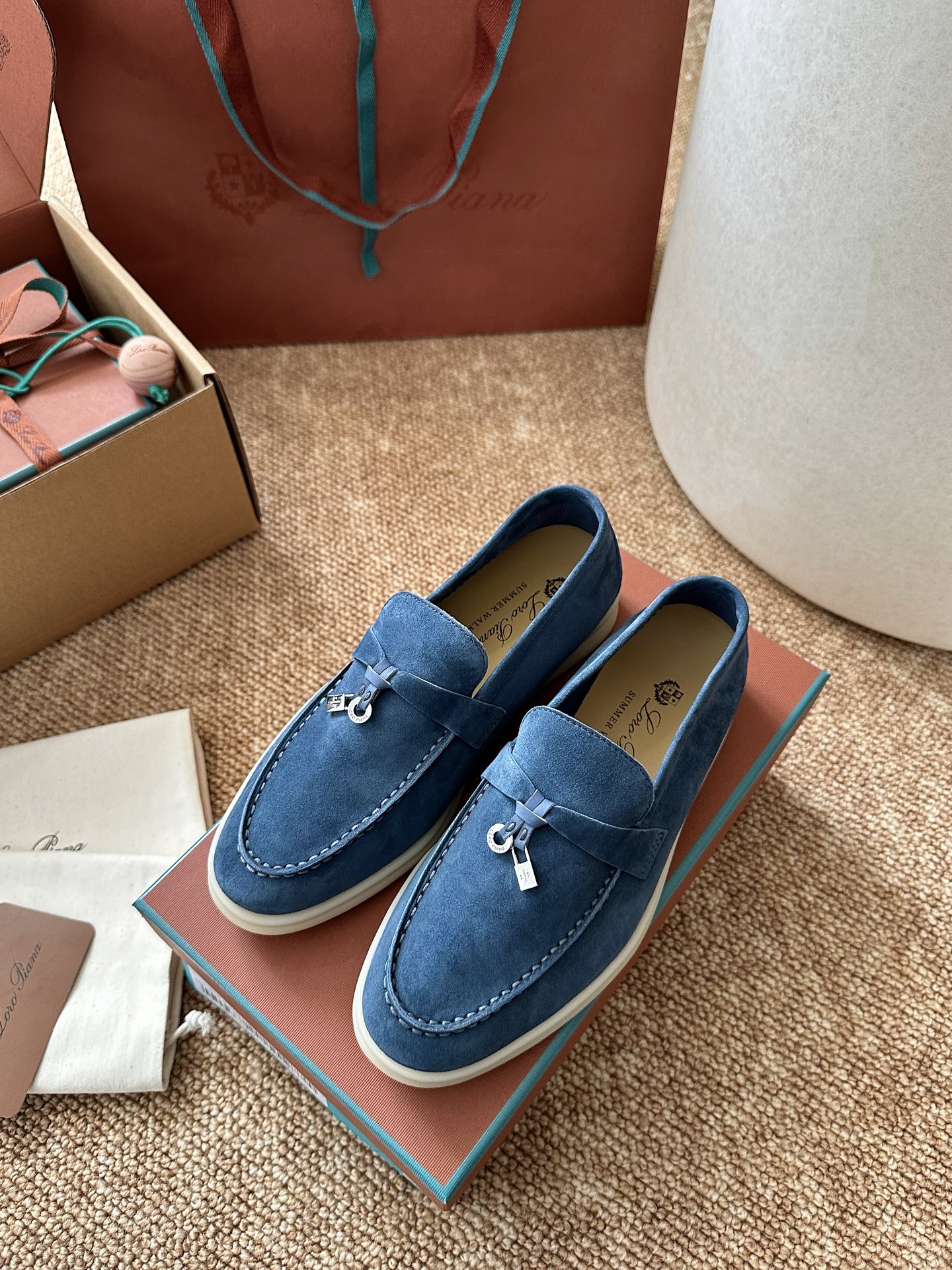 经典Summer Charms Walk极简白底鞋｜原版购入代购级别男士+10 飞机盒+10-沙色材质与