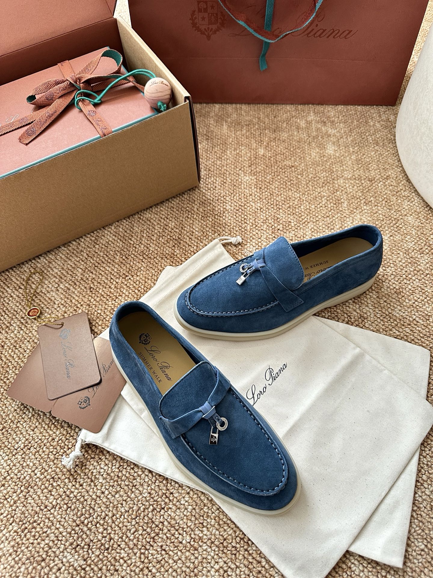 经典Summer Charms Walk极简白底鞋｜原版购入代购级别男士+10 飞机盒+10-沙色材质与