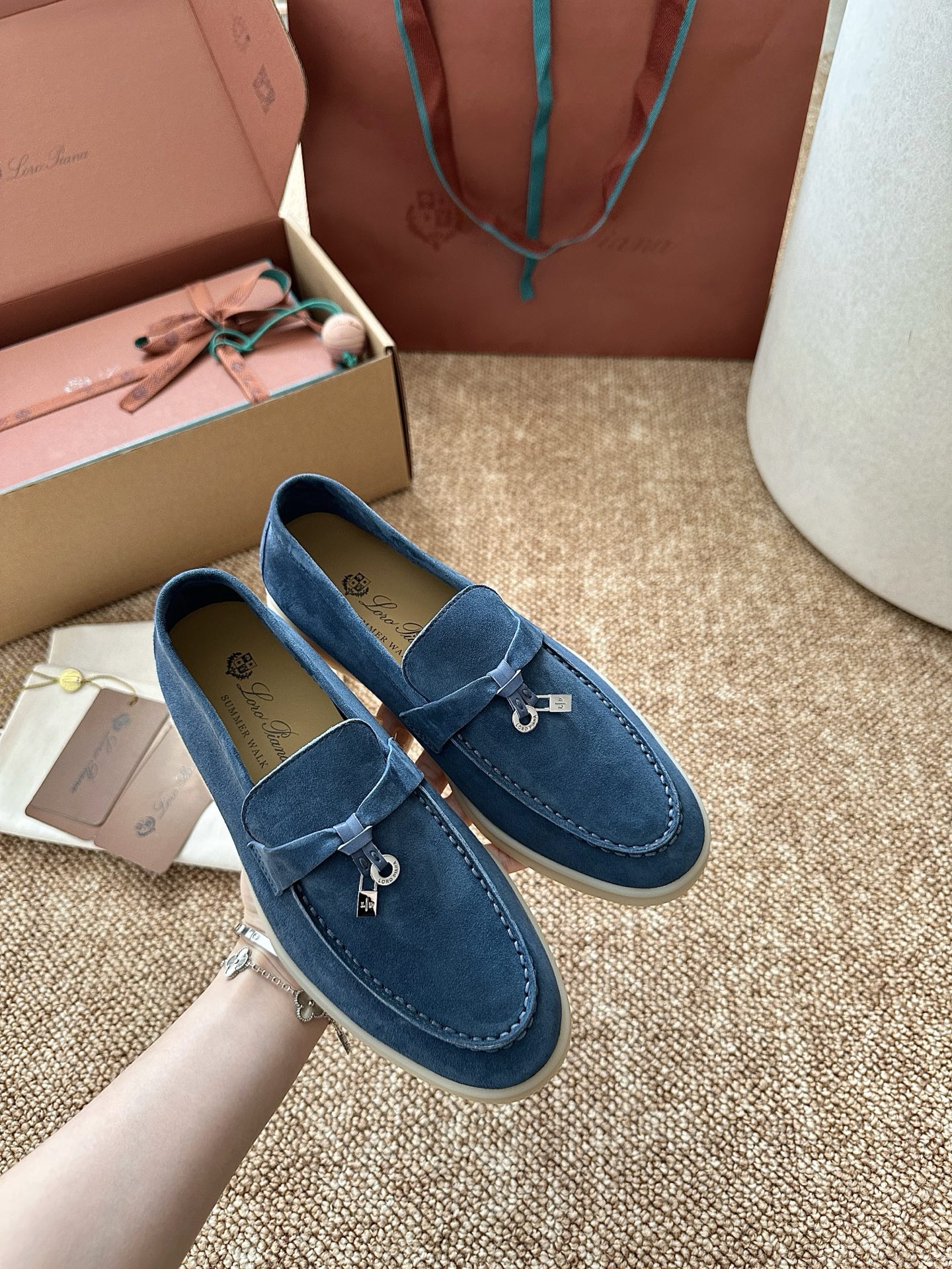 经典Summer Charms Walk极简白底鞋｜原版购入代购级别男士+10 飞机盒+10-沙色材质与