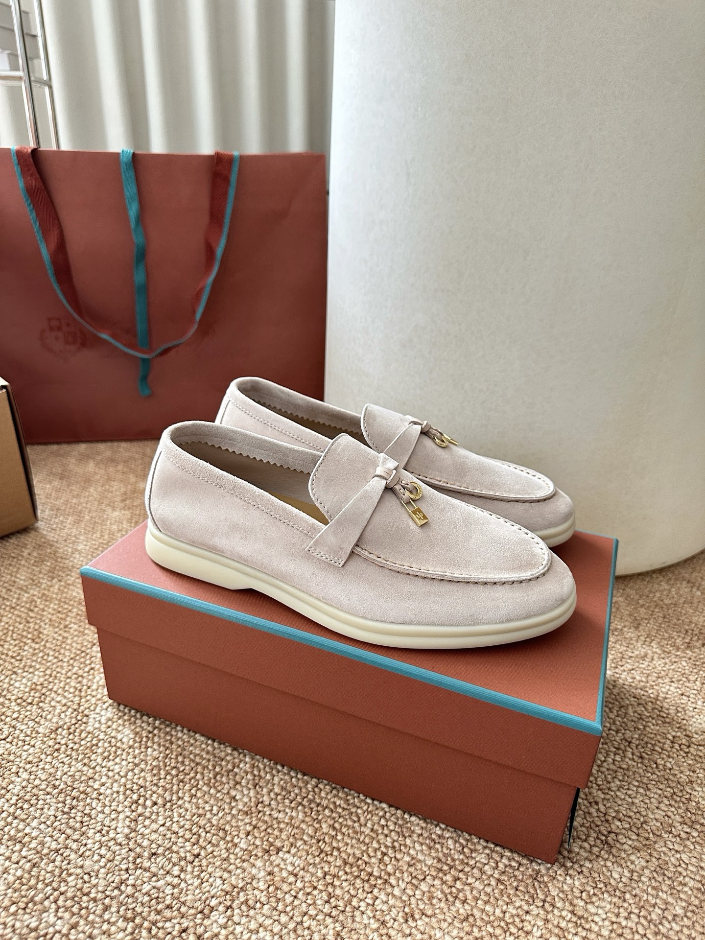 经典Summer Charms Walk极简白底鞋｜原版购入代购级别男士+10 飞机盒+10-沙色材质与