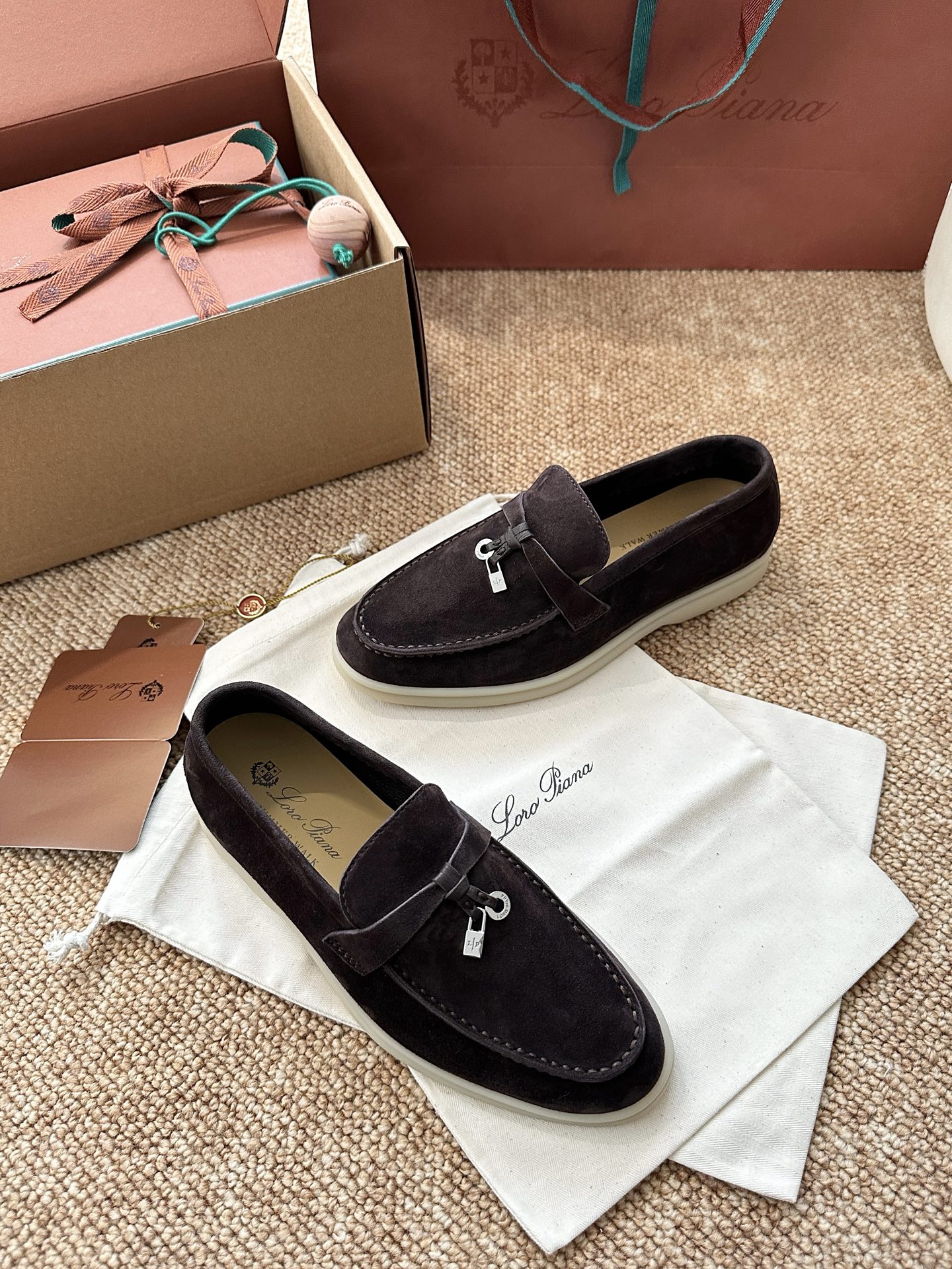 经典Summer Charms Walk极简白底鞋｜原版购入代购级别男士+10 飞机盒+10-沙色材质与