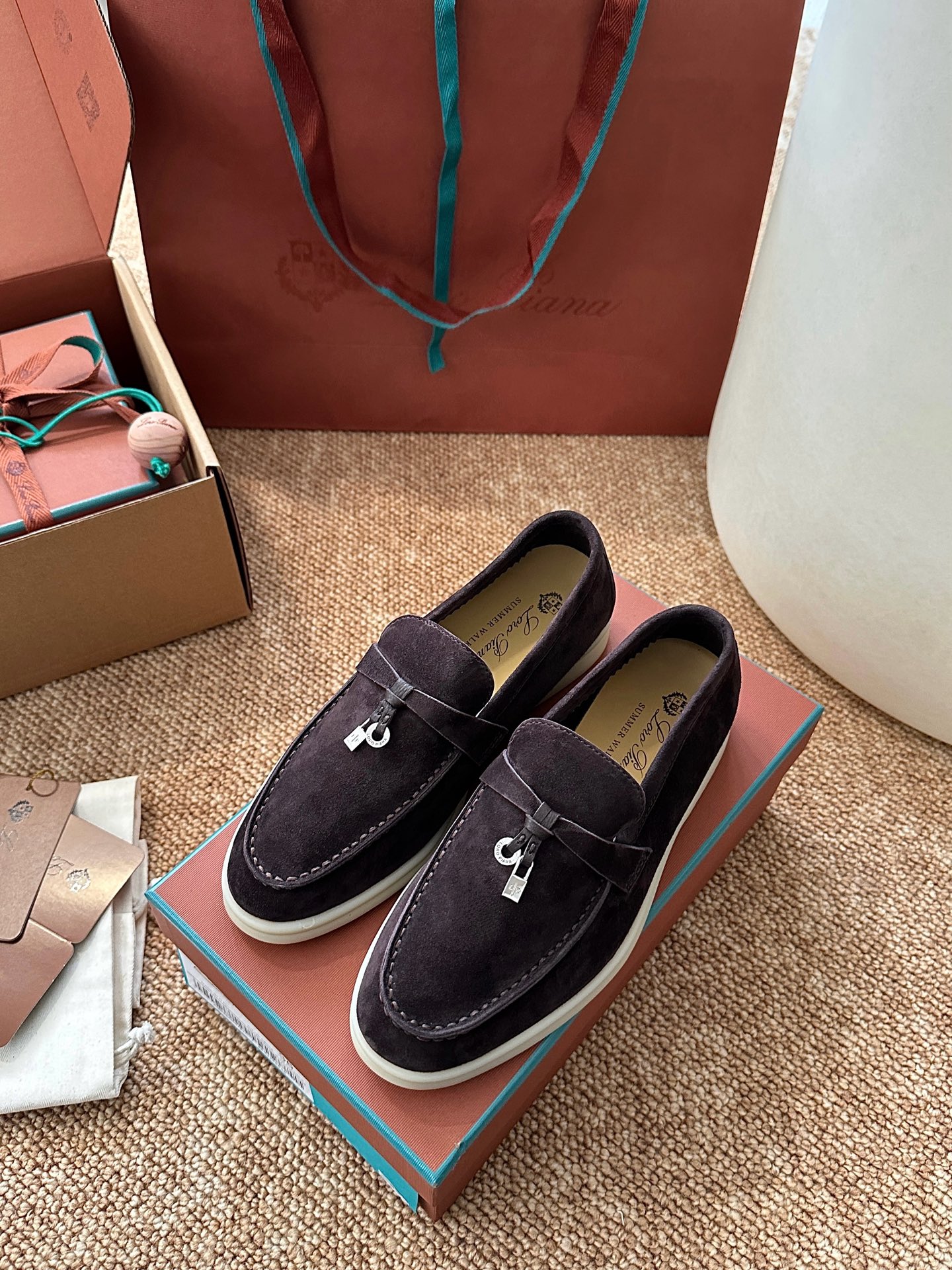 经典Summer Charms Walk极简白底鞋｜原版购入代购级别男士+10 飞机盒+10-沙色材质与