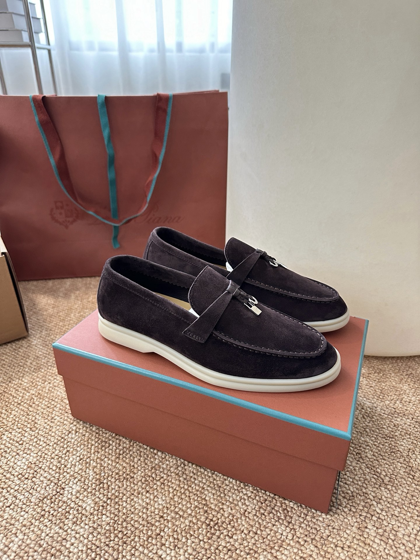 经典Summer Charms Walk极简白底鞋｜原版购入代购级别男士+10 飞机盒+10-沙色材质与