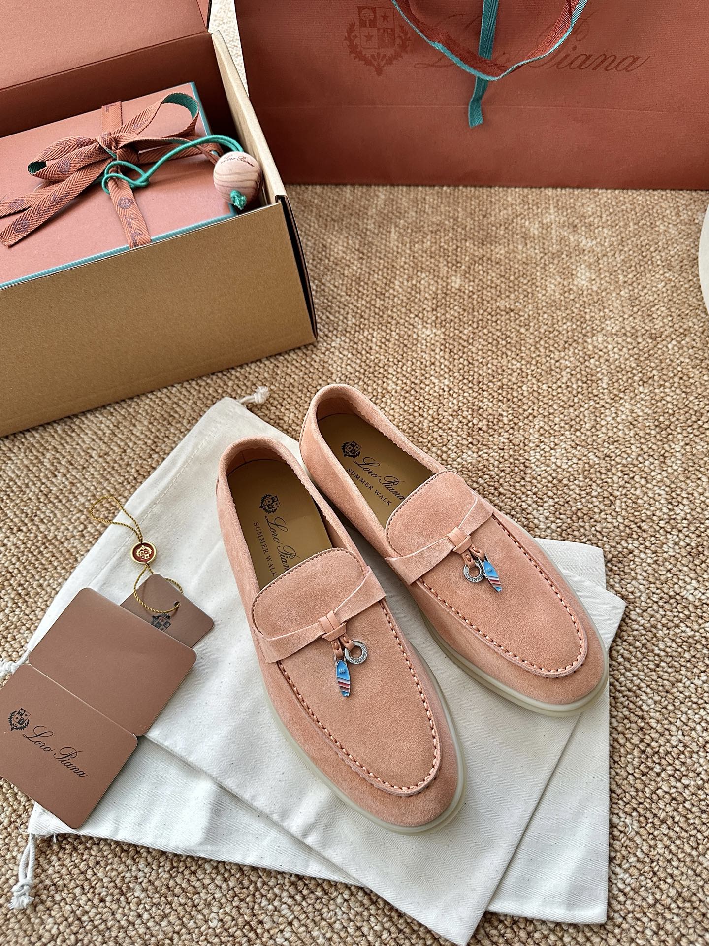 经典Summer Charms Walk极简白底鞋｜原版购入代购级别男士+10 飞机盒+10-沙色材质与