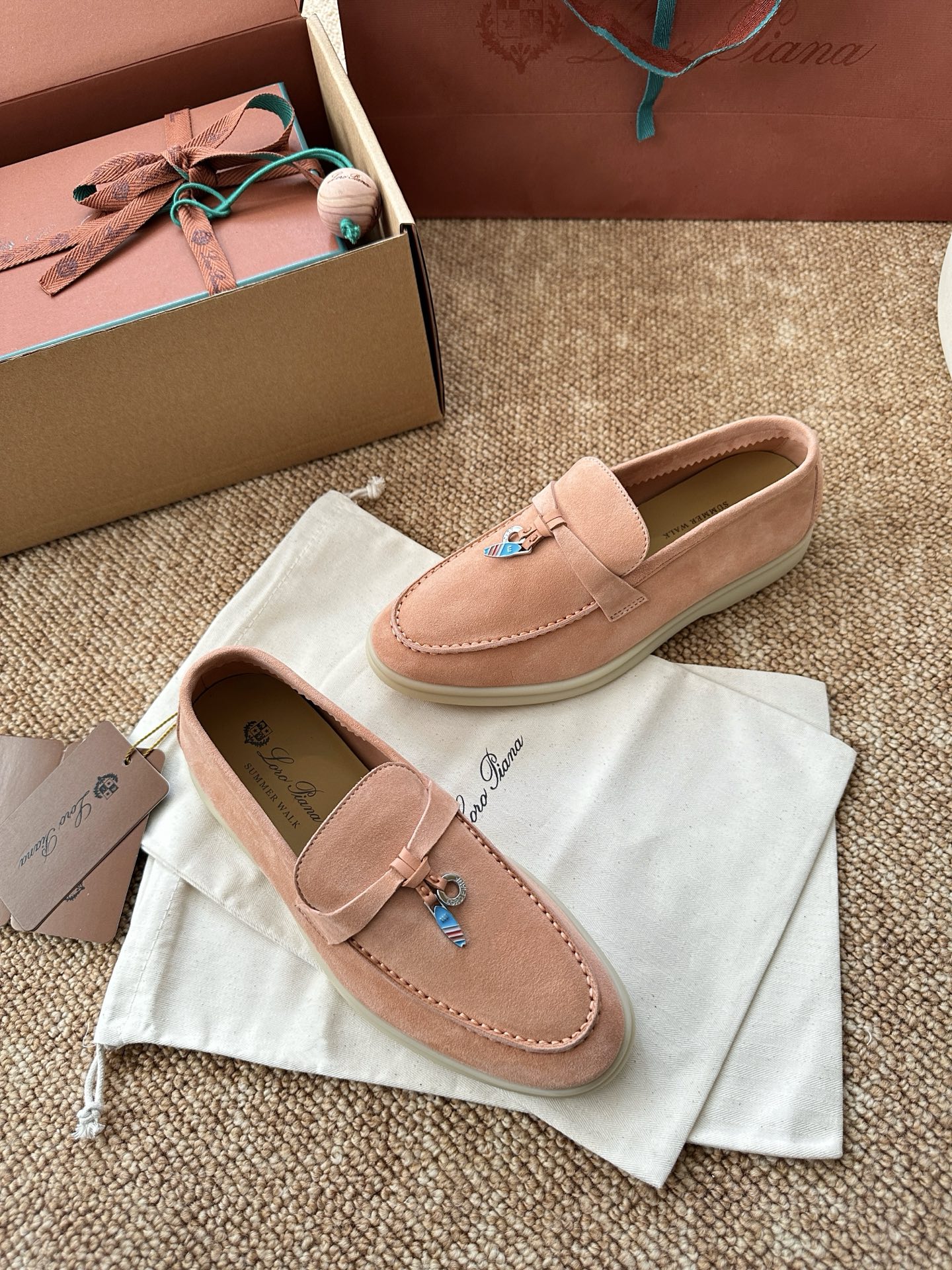 经典Summer Charms Walk极简白底鞋｜原版购入代购级别男士+10 飞机盒+10-沙色材质与