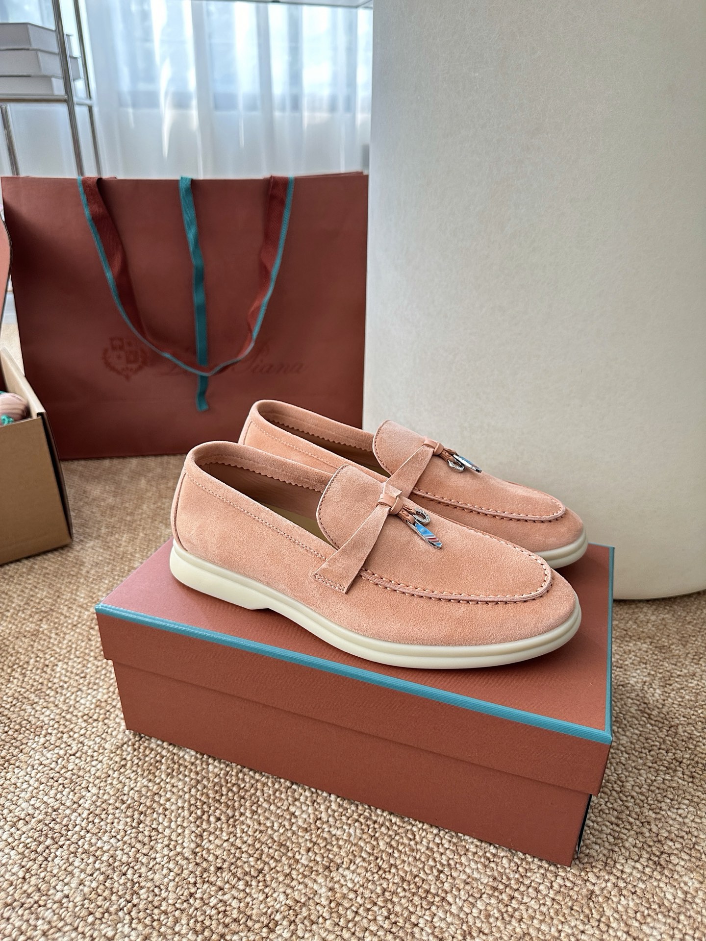 经典Summer Charms Walk极简白底鞋｜原版购入代购级别男士+10 飞机盒+10-沙色材质与