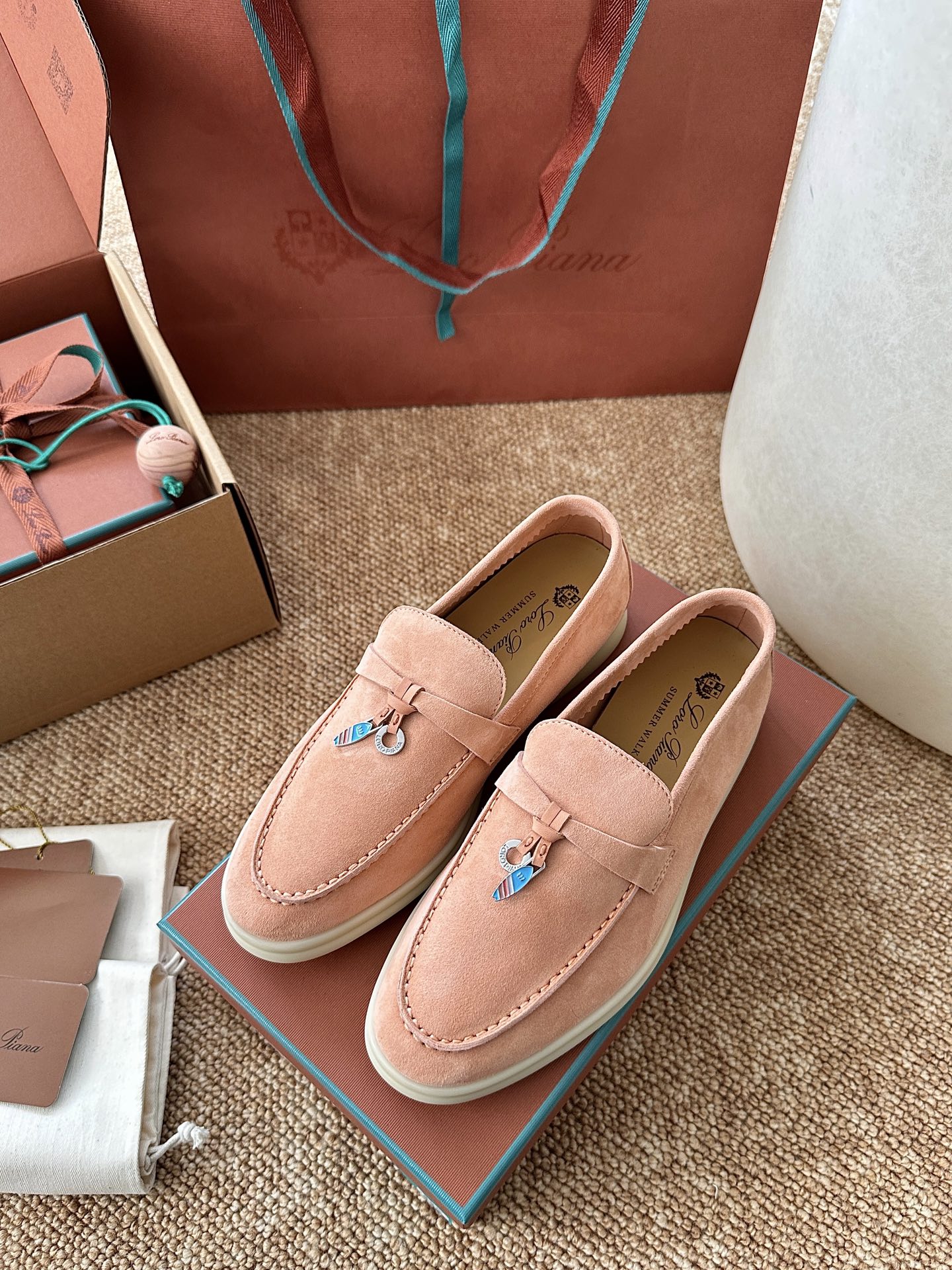 经典Summer Charms Walk极简白底鞋｜原版购入代购级别男士+10 飞机盒+10-沙色材质与