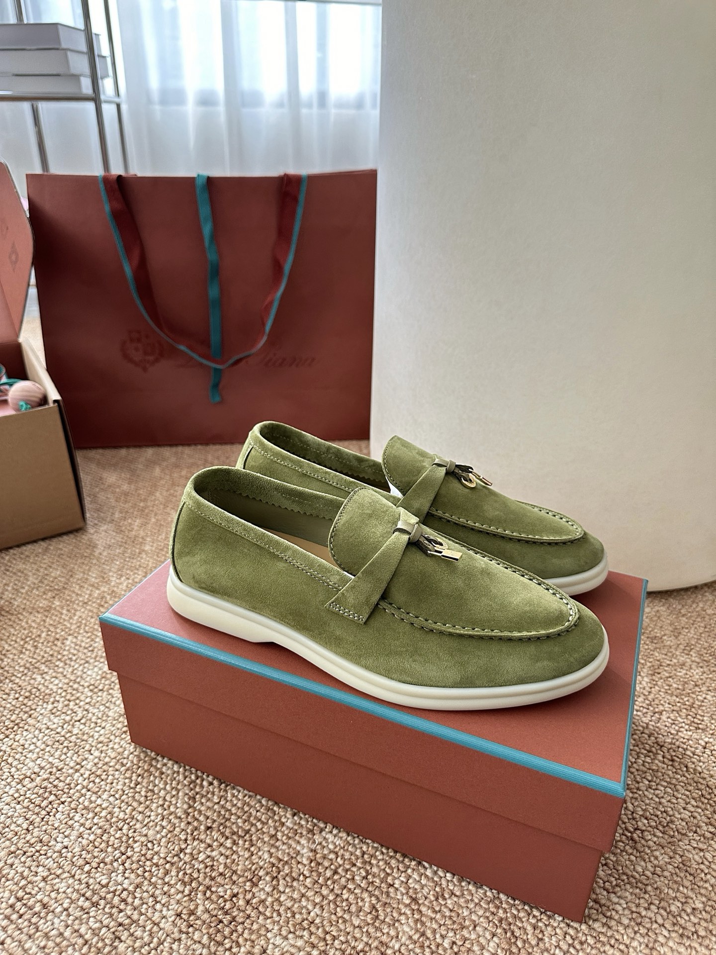 经典Summer Charms Walk极简白底鞋｜原版购入代购级别男士+10 飞机盒+10-沙色材质与