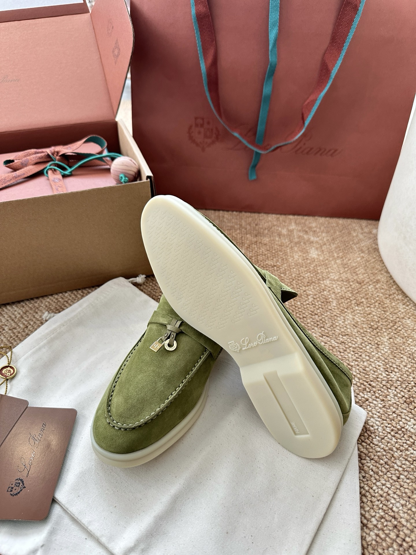 经典Summer Charms Walk极简白底鞋｜原版购入代购级别男士+10 飞机盒+10-沙色材质与