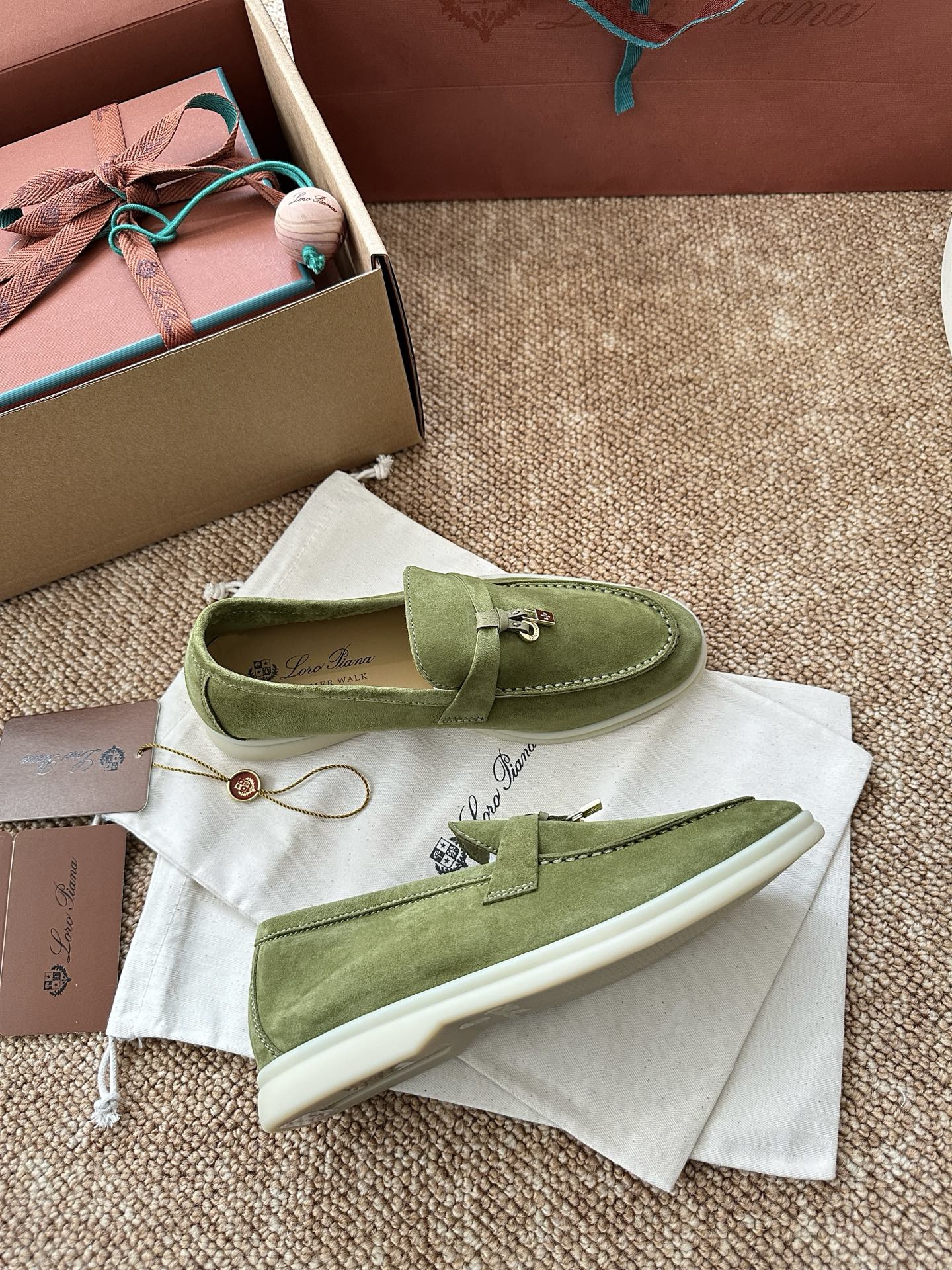 经典Summer Charms Walk极简白底鞋｜原版购入代购级别男士+10 飞机盒+10-沙色材质与