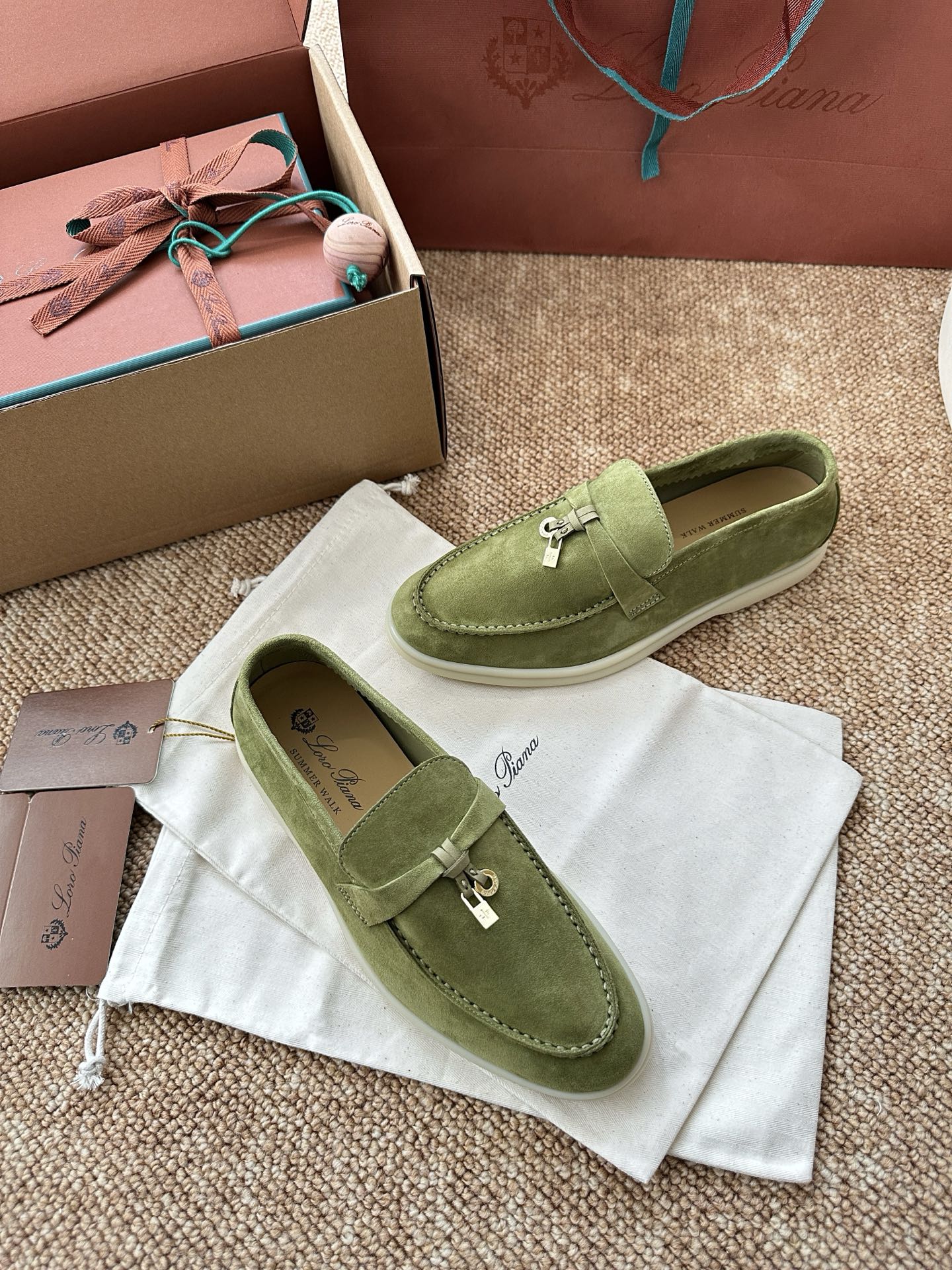 经典Summer Charms Walk极简白底鞋｜原版购入代购级别男士+10 飞机盒+10-沙色材质与