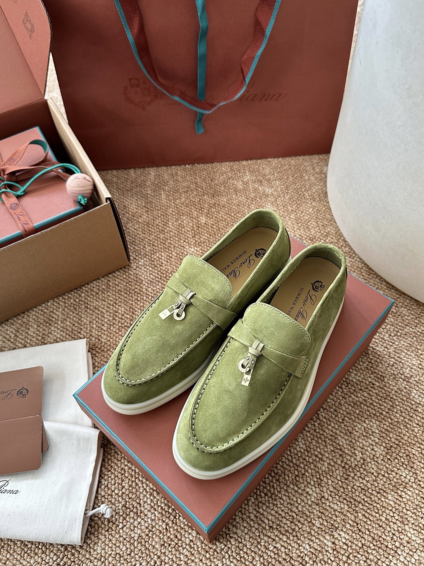 经典Summer Charms Walk极简白底鞋｜原版购入代购级别男士+10 飞机盒+10-沙色材质与