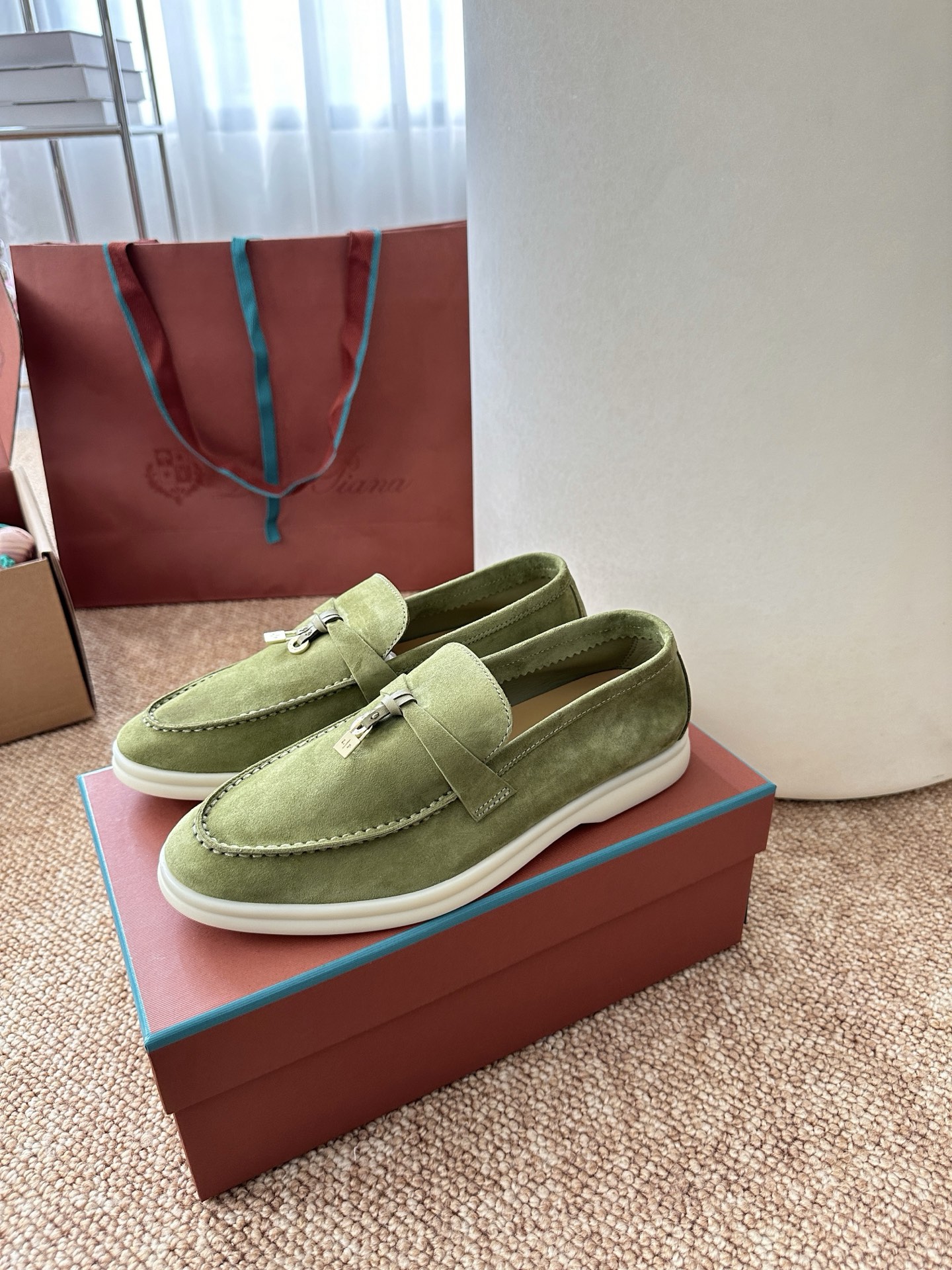 经典Summer Charms Walk极简白底鞋｜原版购入代购级别男士+10 飞机盒+10-沙色材质与