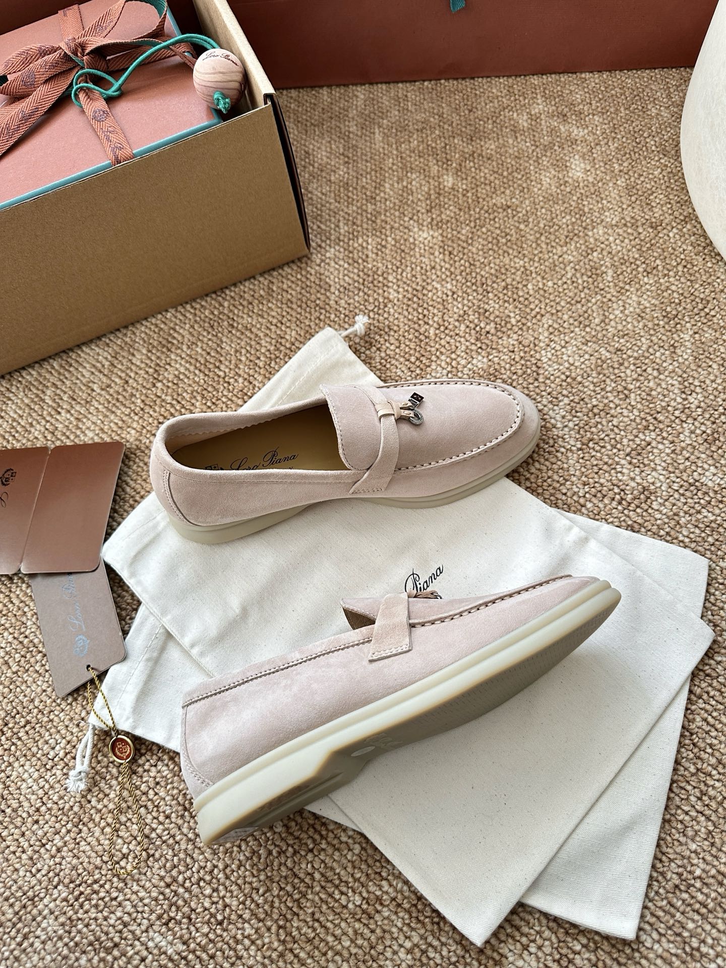 经典Summer Charms Walk极简白底鞋｜原版购入代购级别男士+10 飞机盒+10-沙色材质与