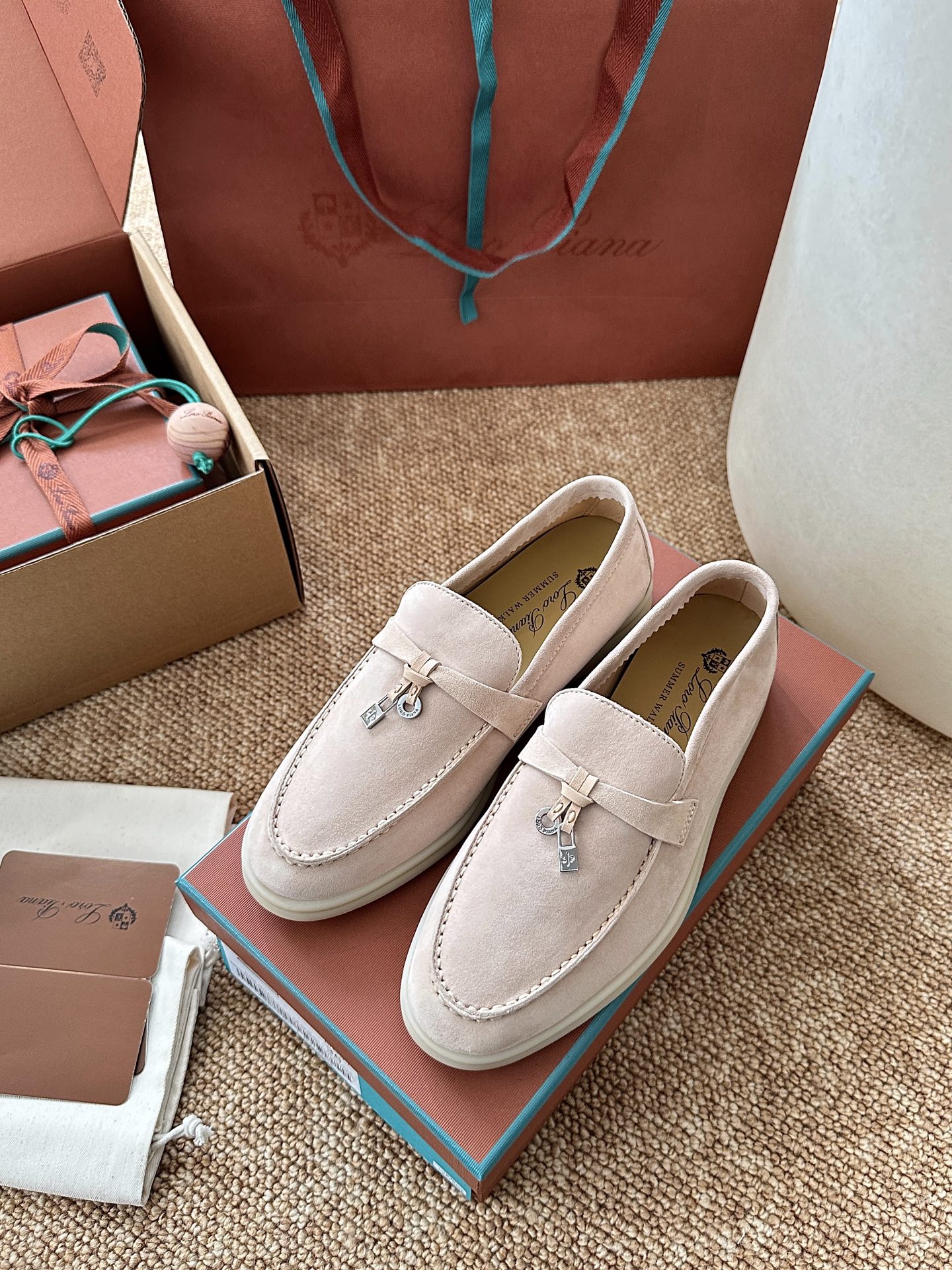 经典Summer Charms Walk极简白底鞋｜原版购入代购级别男士+10 飞机盒+10-沙色材质与